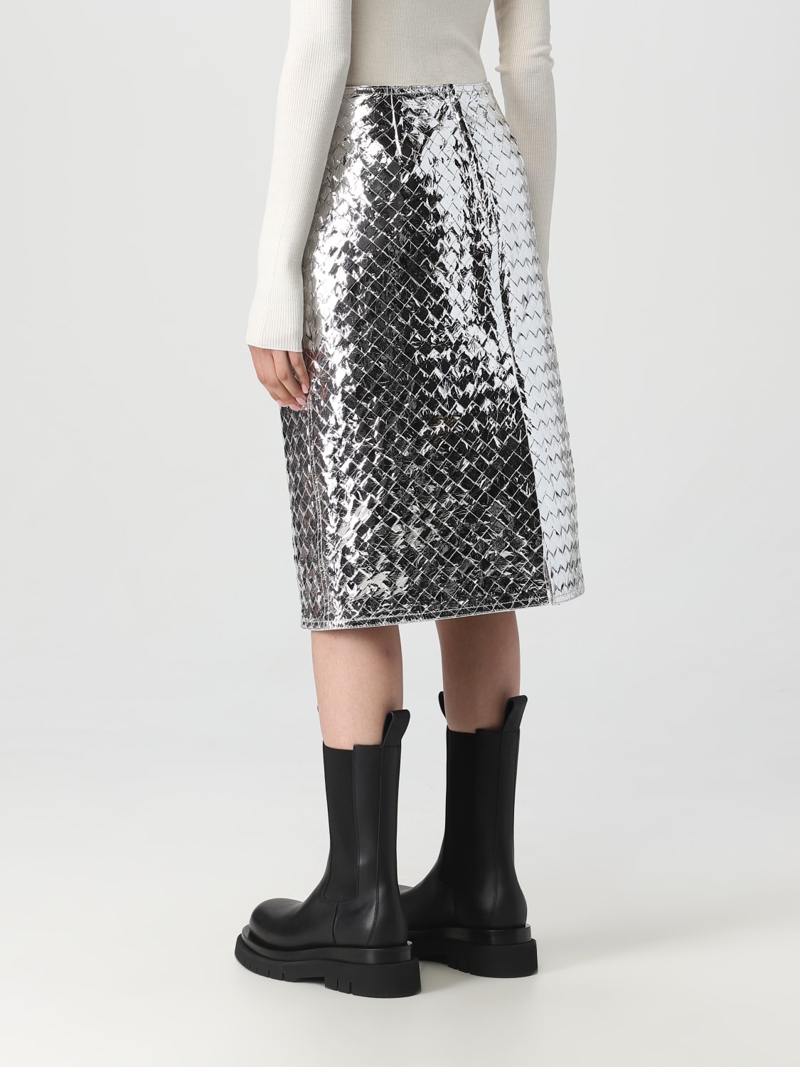 Bottega Veneta skirt in lambskin - 3