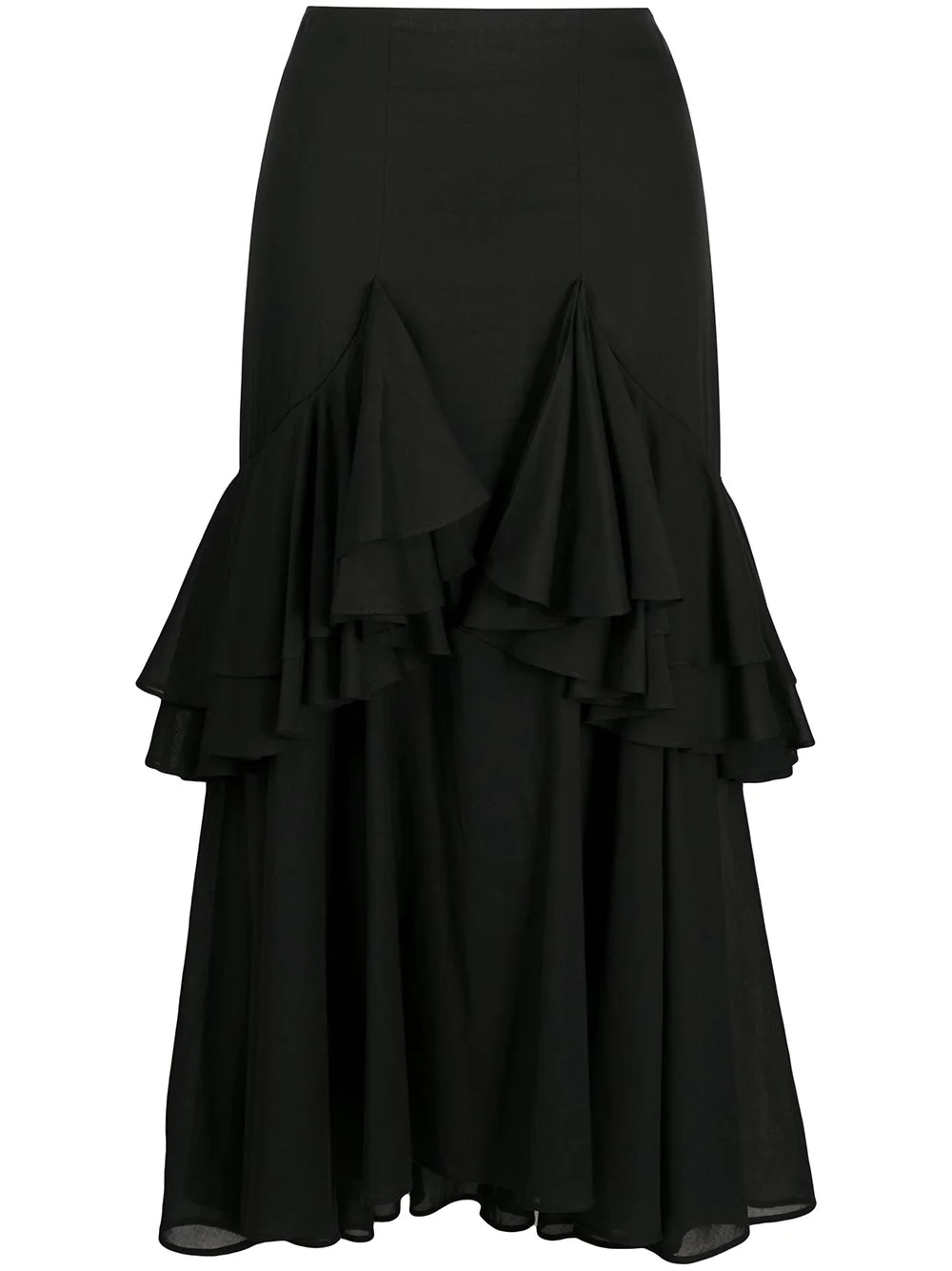 Coja ruffled midi skirt - 1