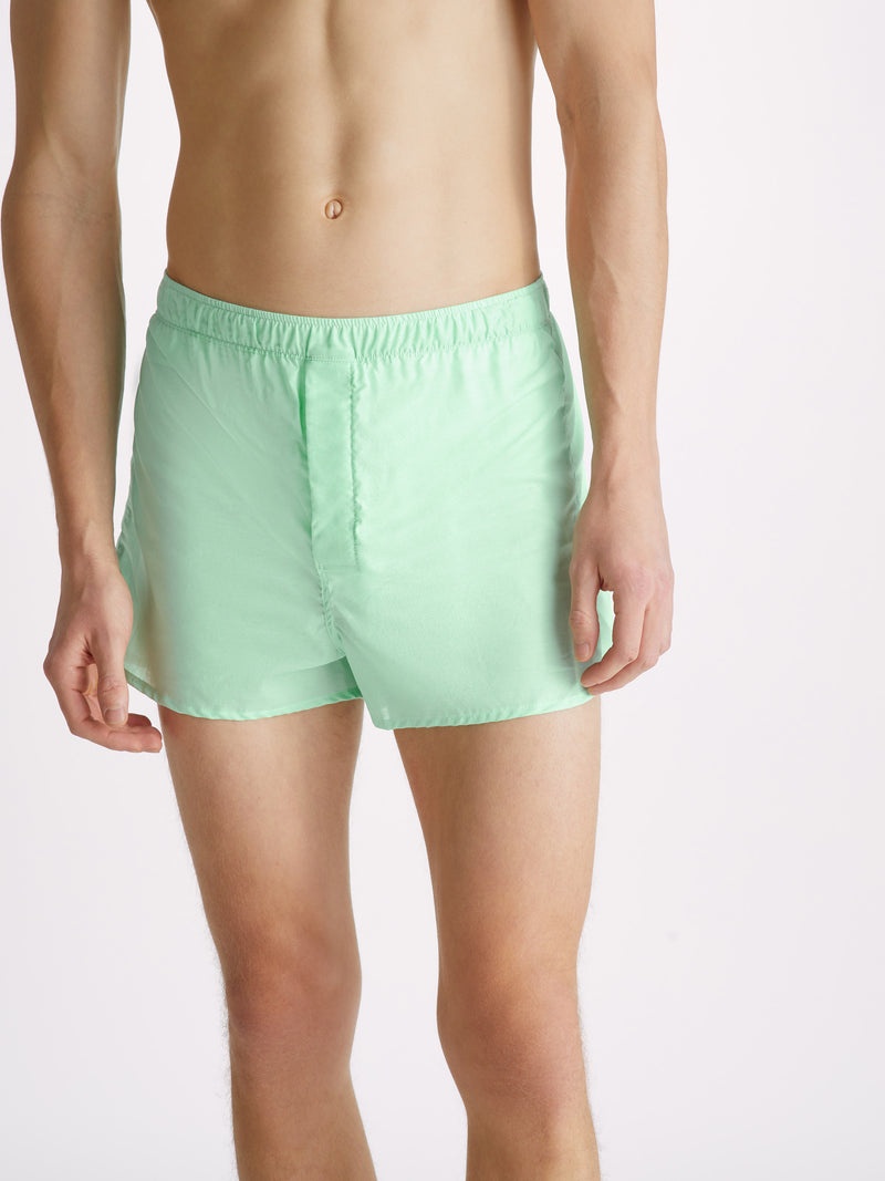 Men's Modern Fit Boxers Amalfi Cotton Batiste Mint - 5
