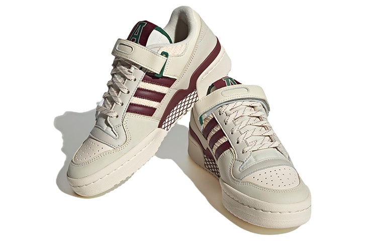 (WMNS) adidas originals Forum 84 Low 'Cream Light Grey Brown Red' H03689 - 3