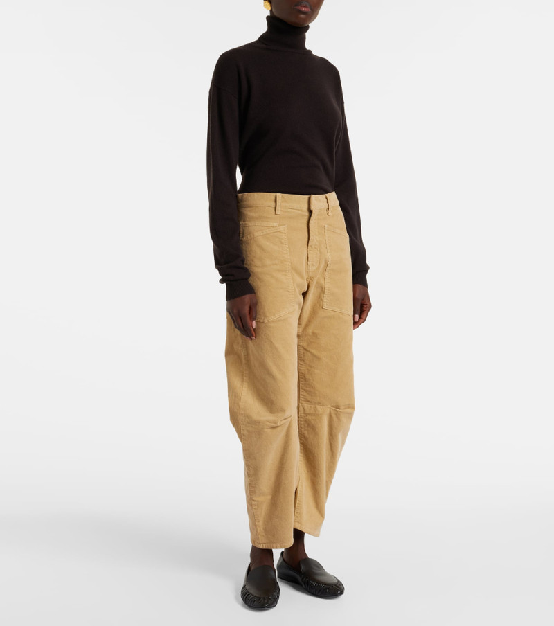 NILI LOTAN Shon cotton-blend barrel-leg pants outlook