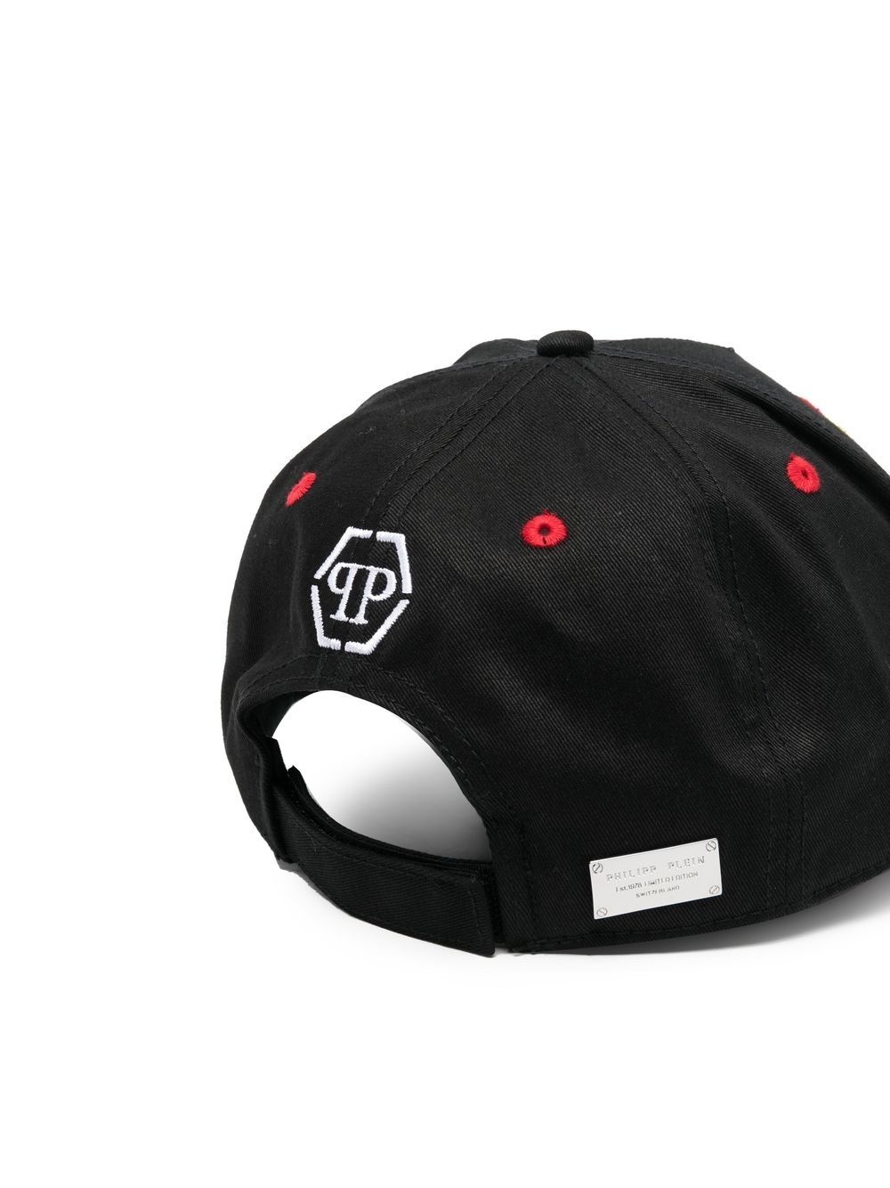 logo-patch distressed cap - 2