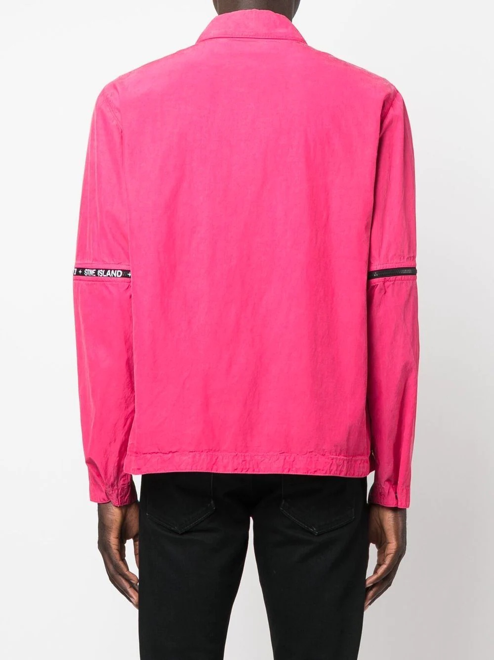 logo-band shirt-jacket - 4