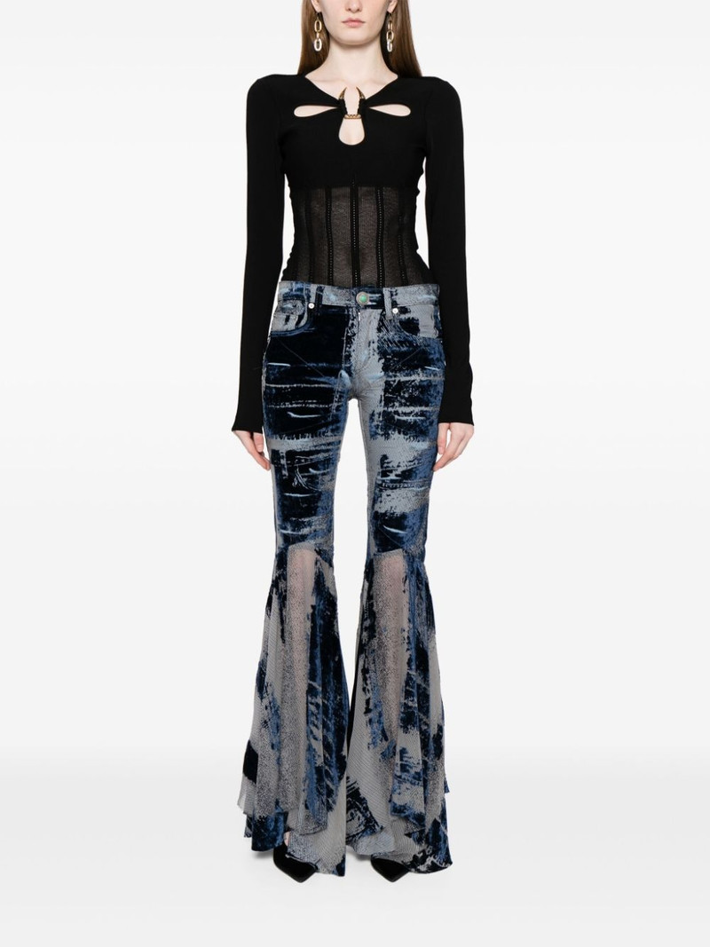 Roberto Cavalli cut-out knit top outlook
