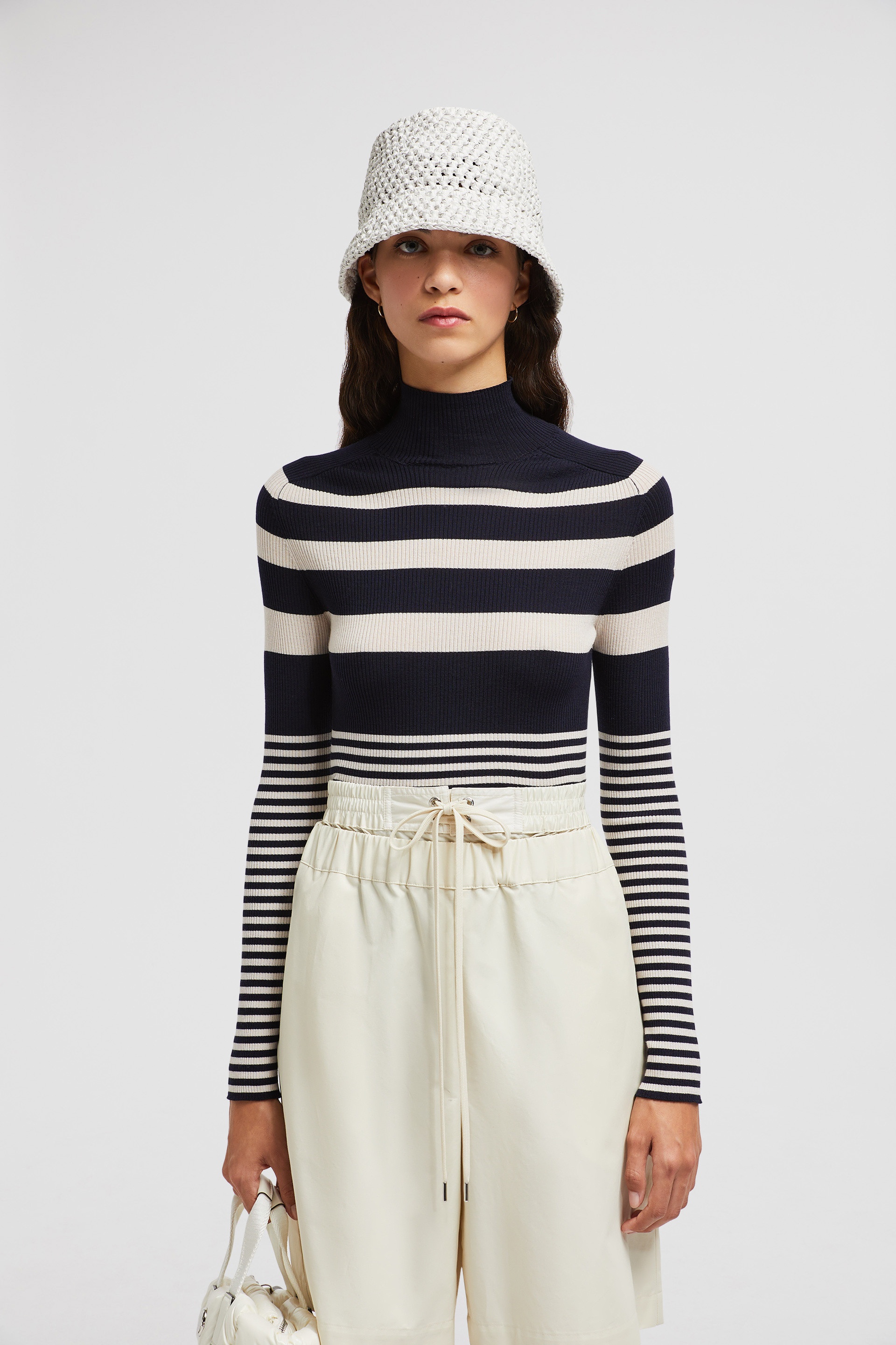 Striped Wool Turtleneck Sweater - 2