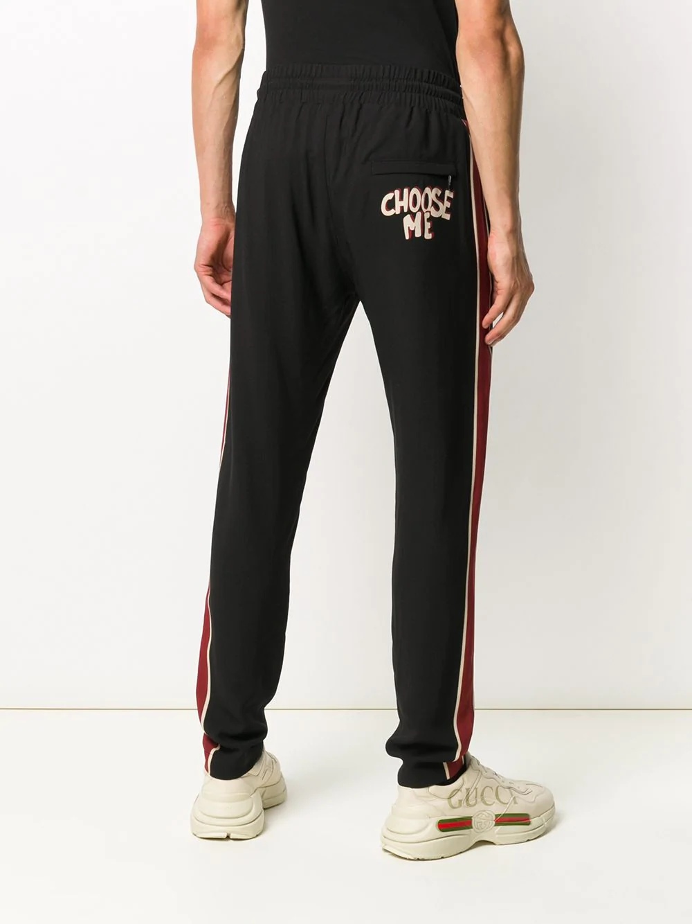 slogan print track pants - 4