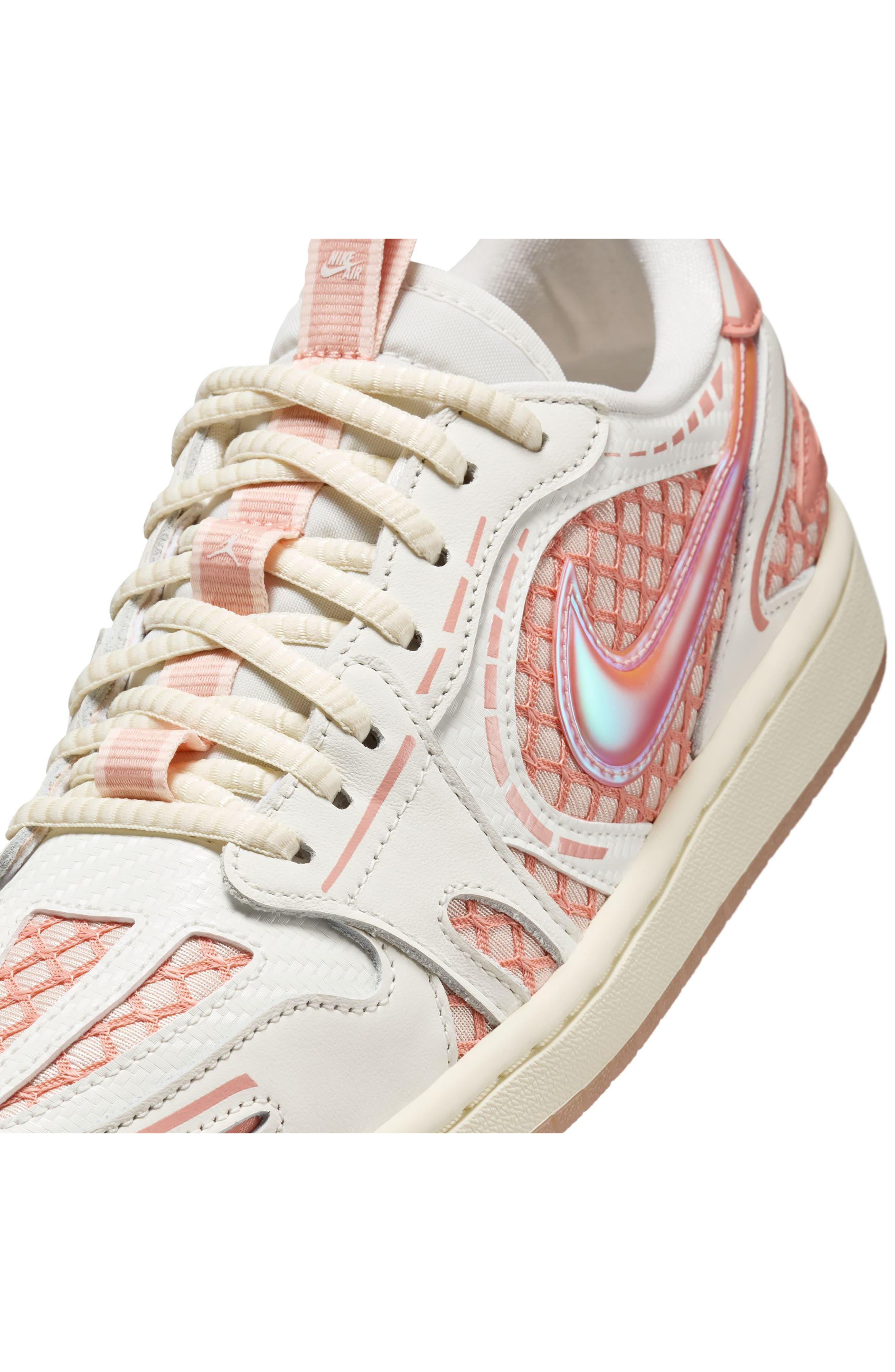 Air Jordan 1 Low Method of Make Sneaker in Sail/Coral/Light Madder Root at Nordstrom - 8