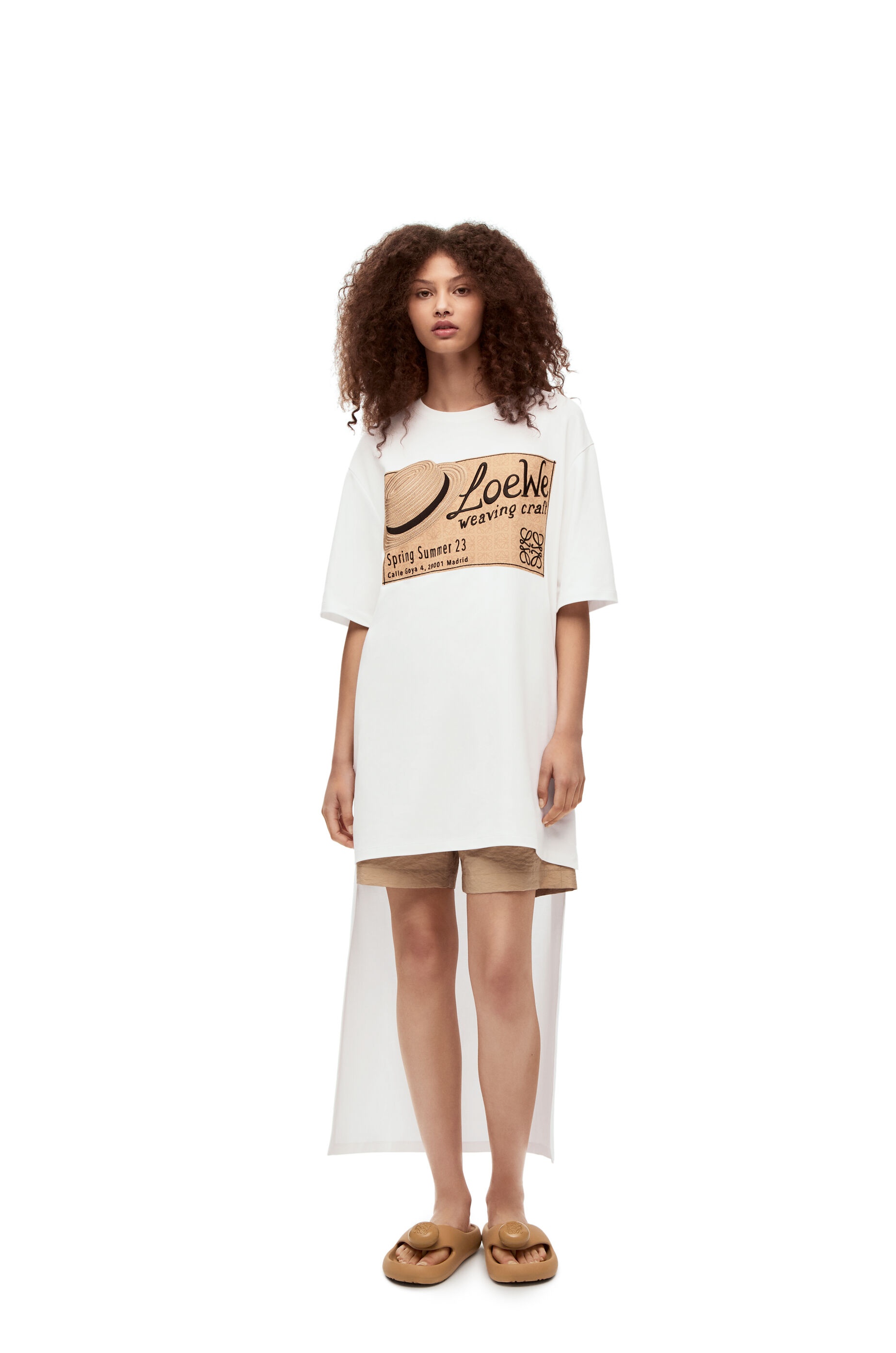 LOEWE hat T-shirt dress in cotton - 3