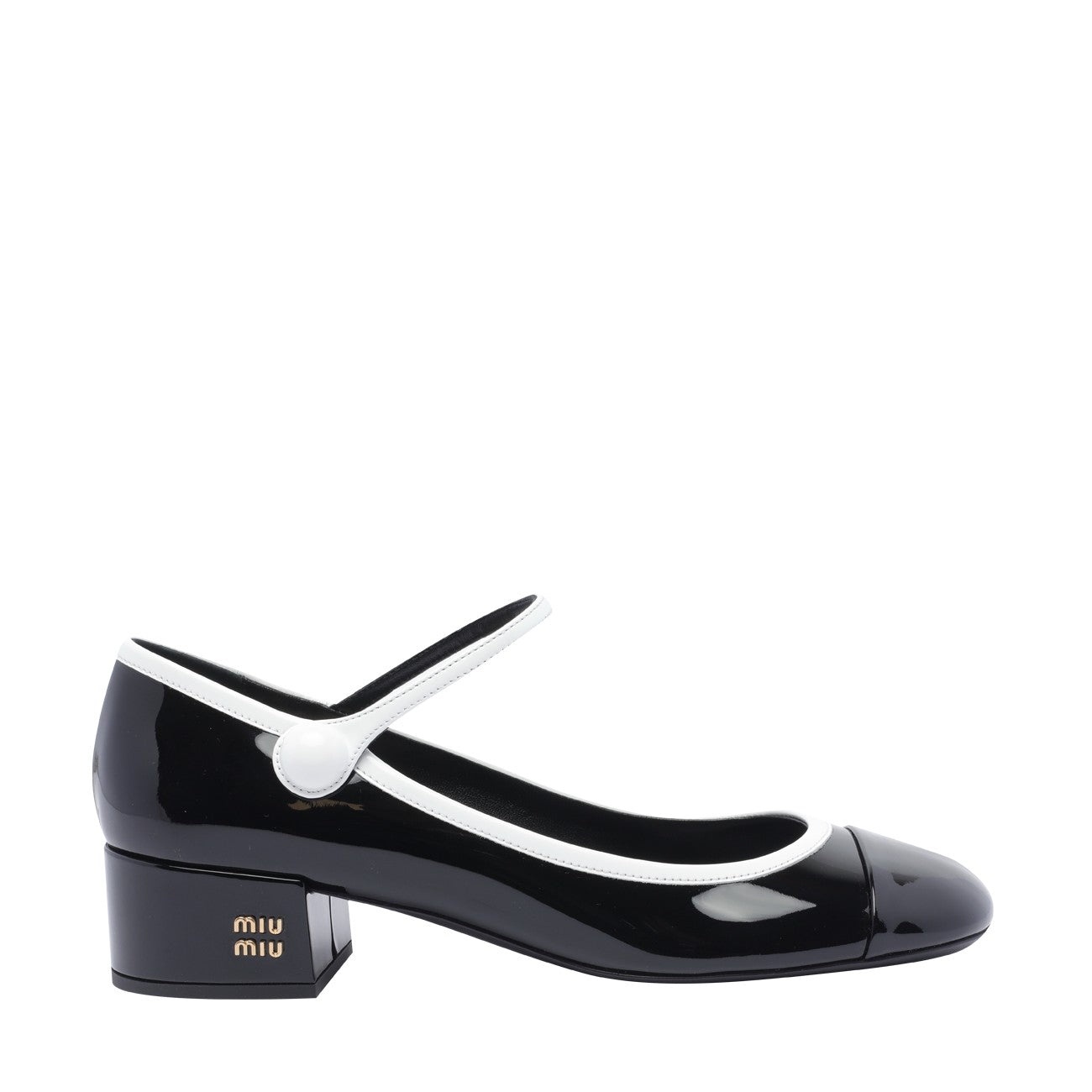 パンプス Miu Miu LOGO BICOLOR MARY JANE PUMPS Miu Miu Bicolor Cap-Toe Mary Jane Pumps | Neiman Marcus