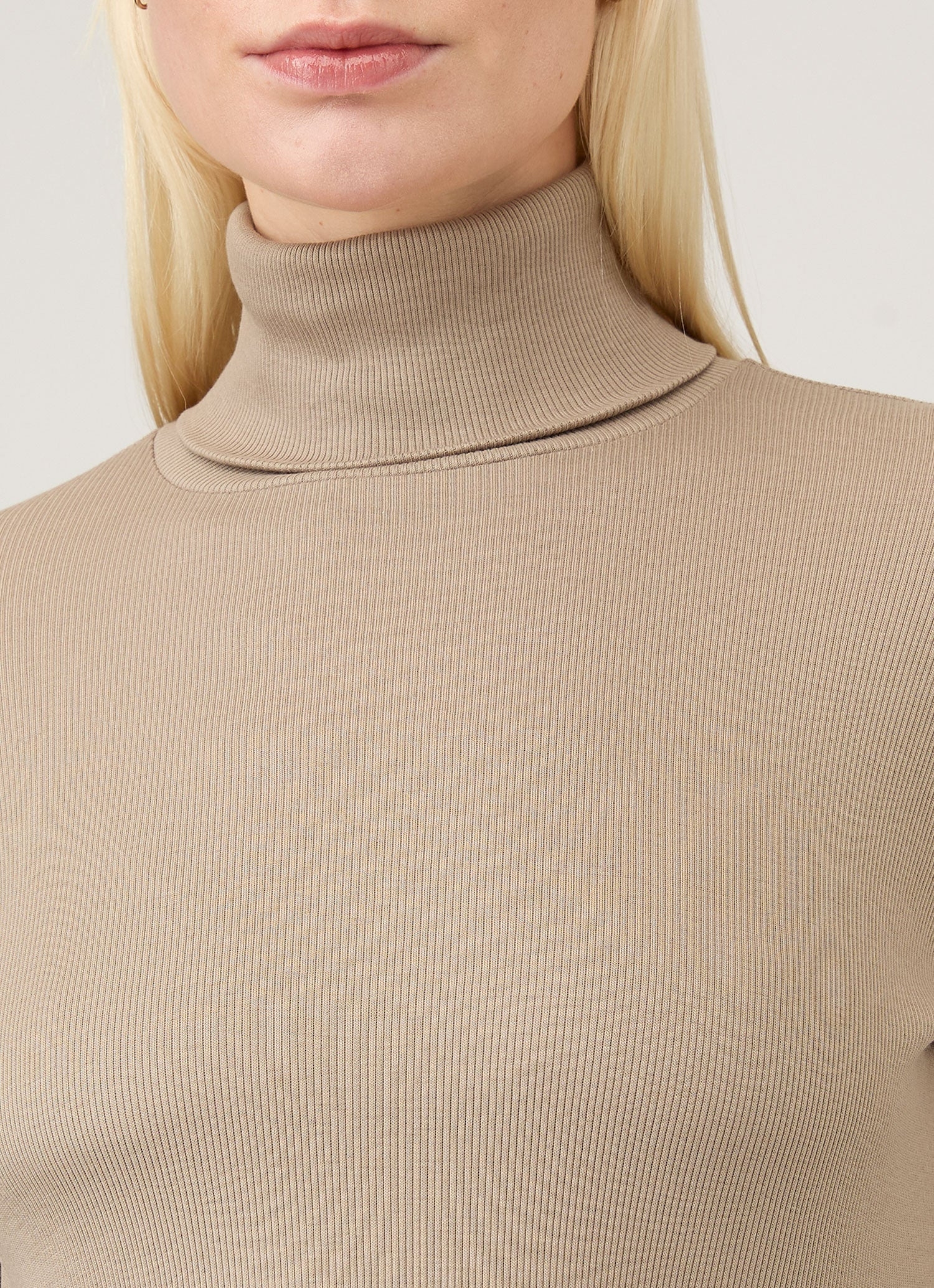 Ribbbed Roll Neck - 4