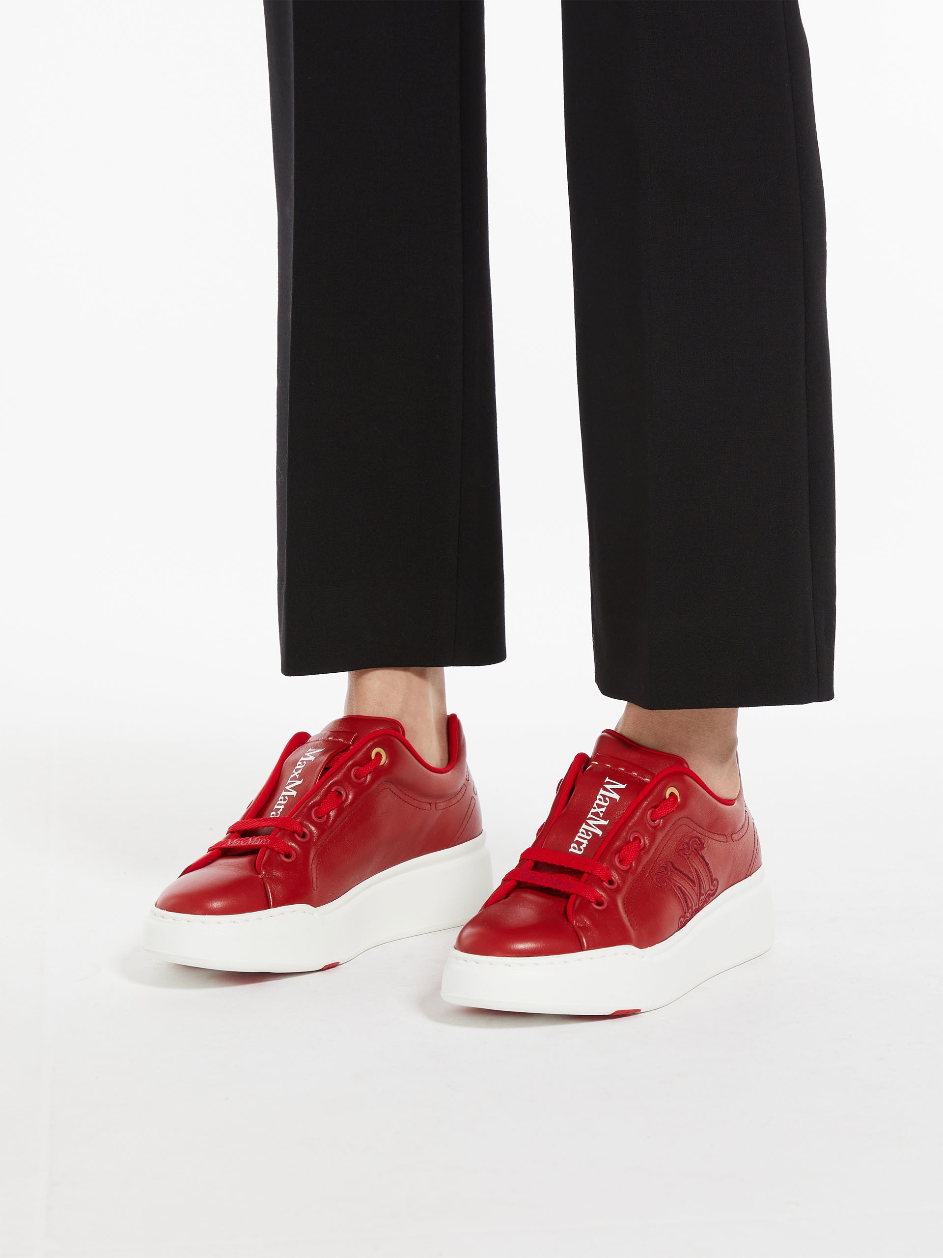 MAXICNY Leather sneakers with embroidery - 7
