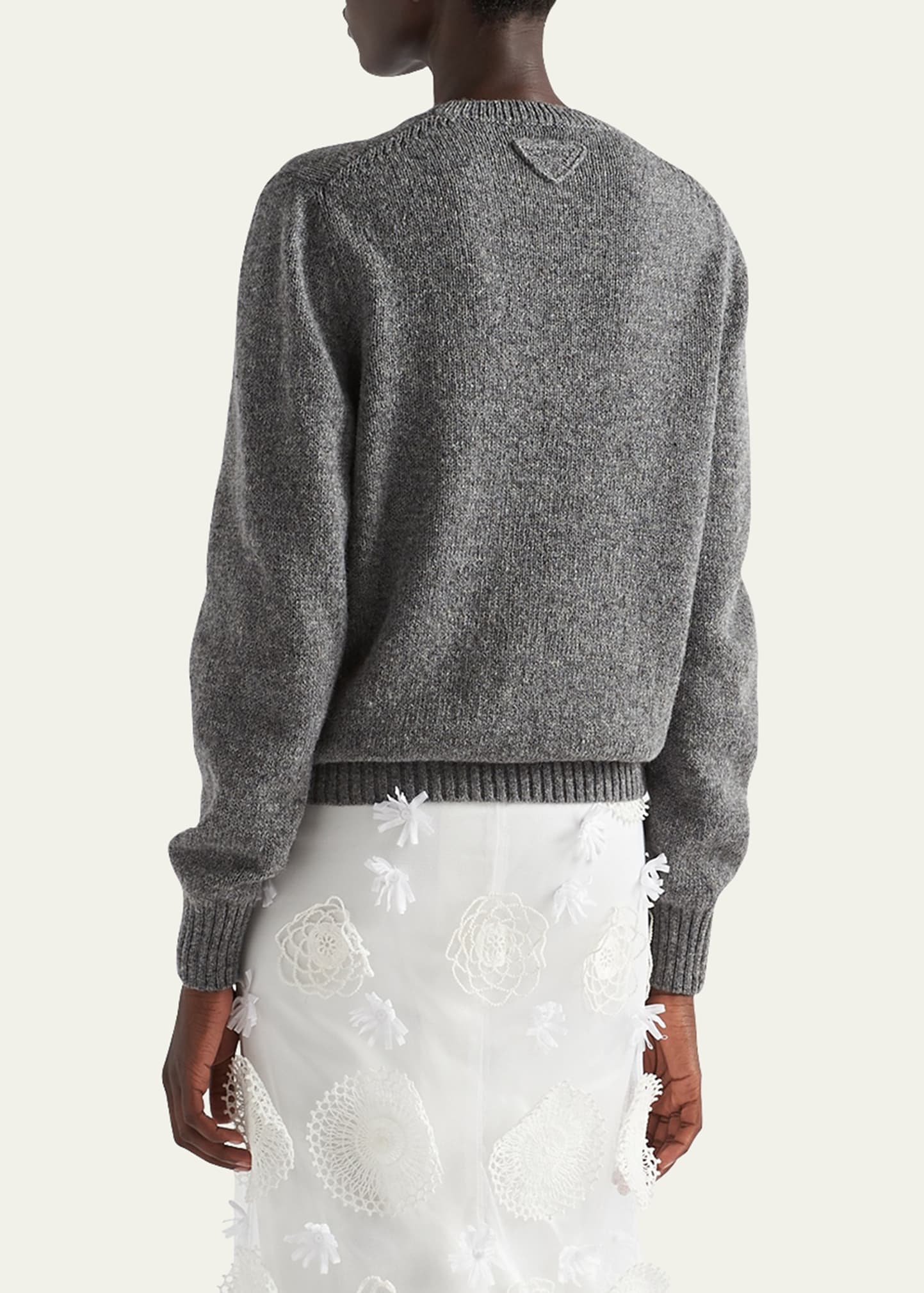 Cashmere Wool Crew-Neck Sweater - 3