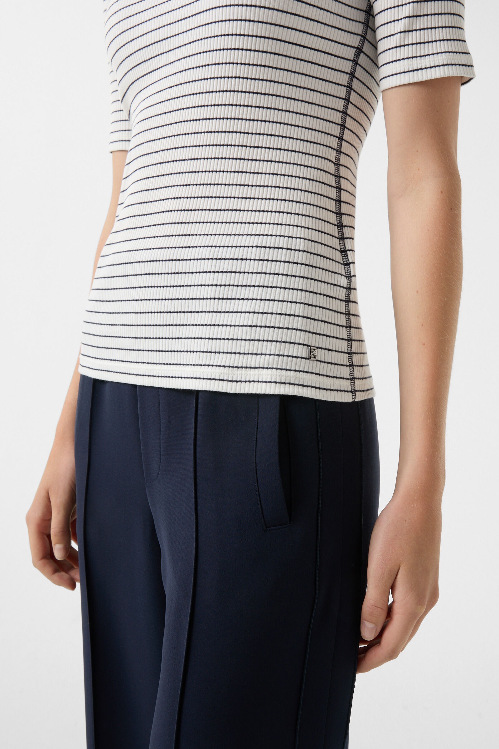 T-shirt Riva in Navy blue/off-white - 5