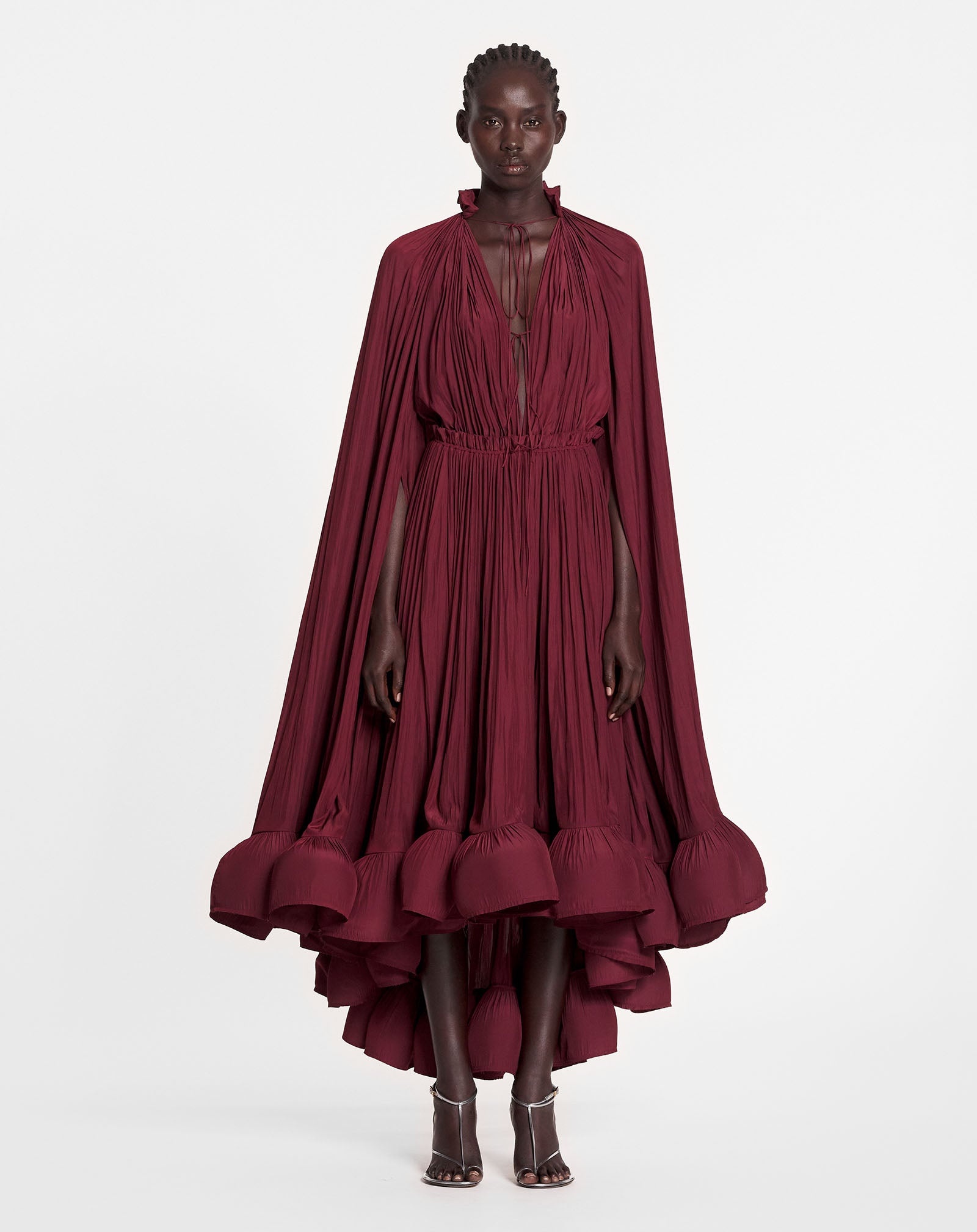 ワンピース LANVIN Woman Dress Burgundy RWDRC0424778A2 439 LANVIN | Burgundy Women's Elegant Dress | YOOX