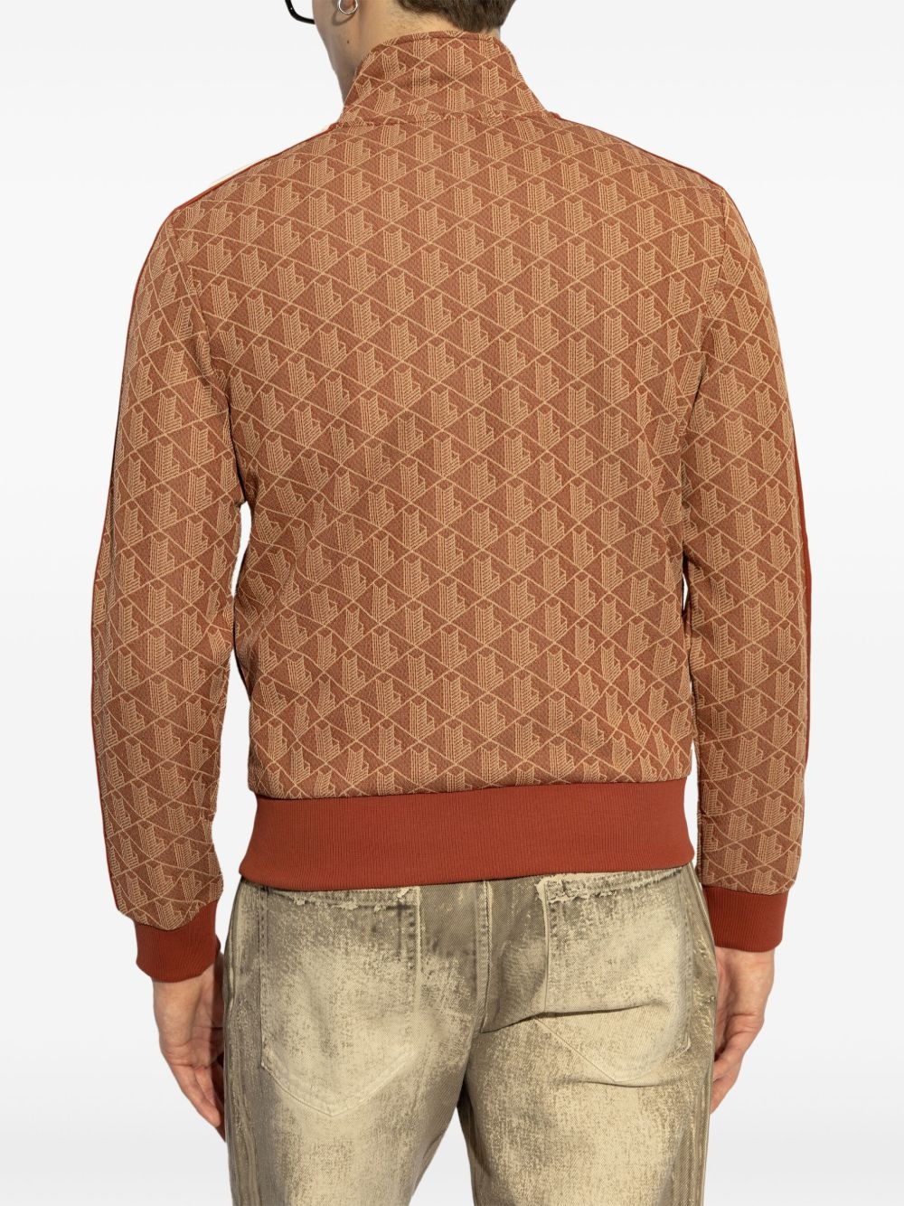 monogram-pattern cardigan - 4