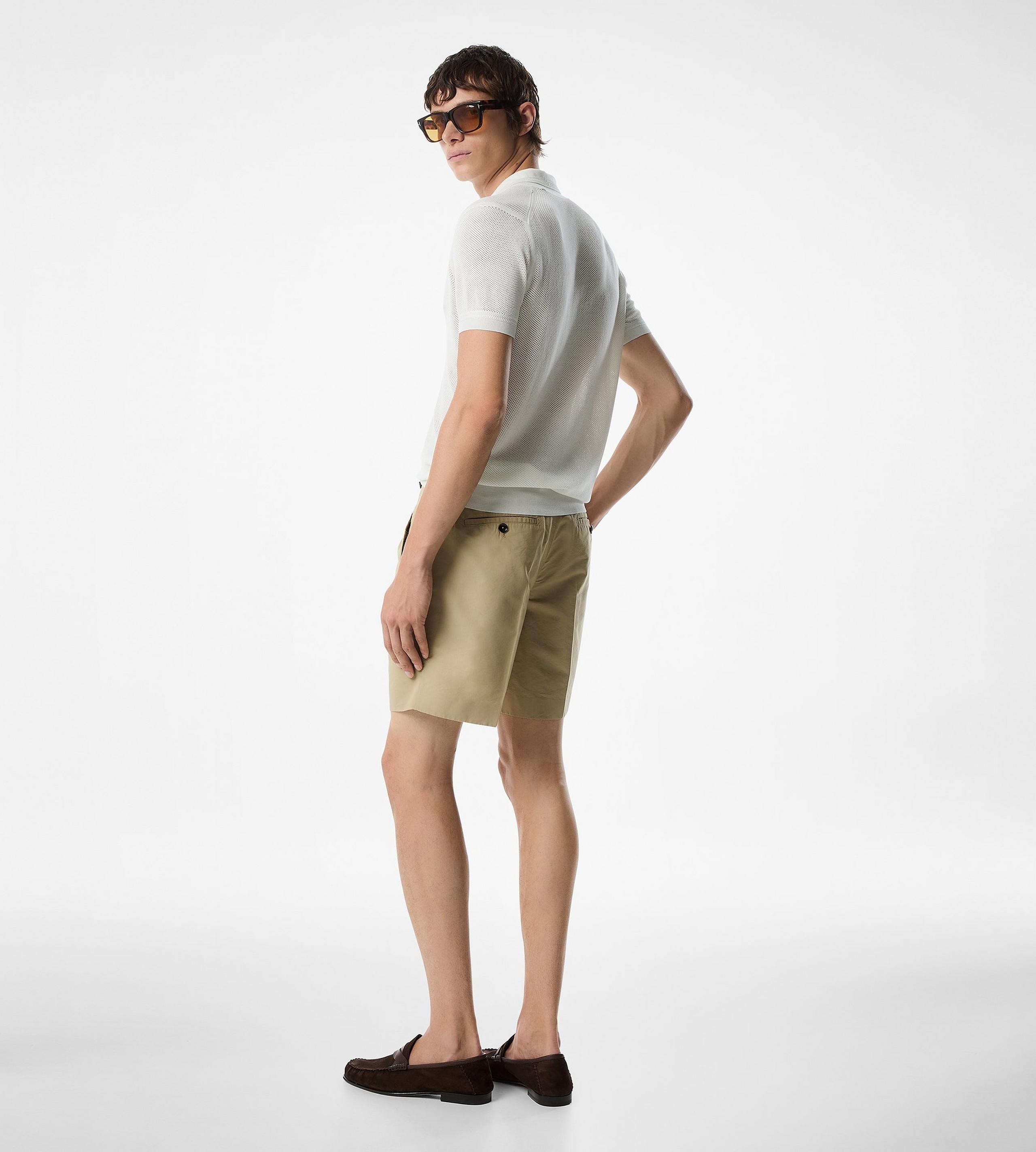 FLUID POPLIN TAILORED SHORTS - 3