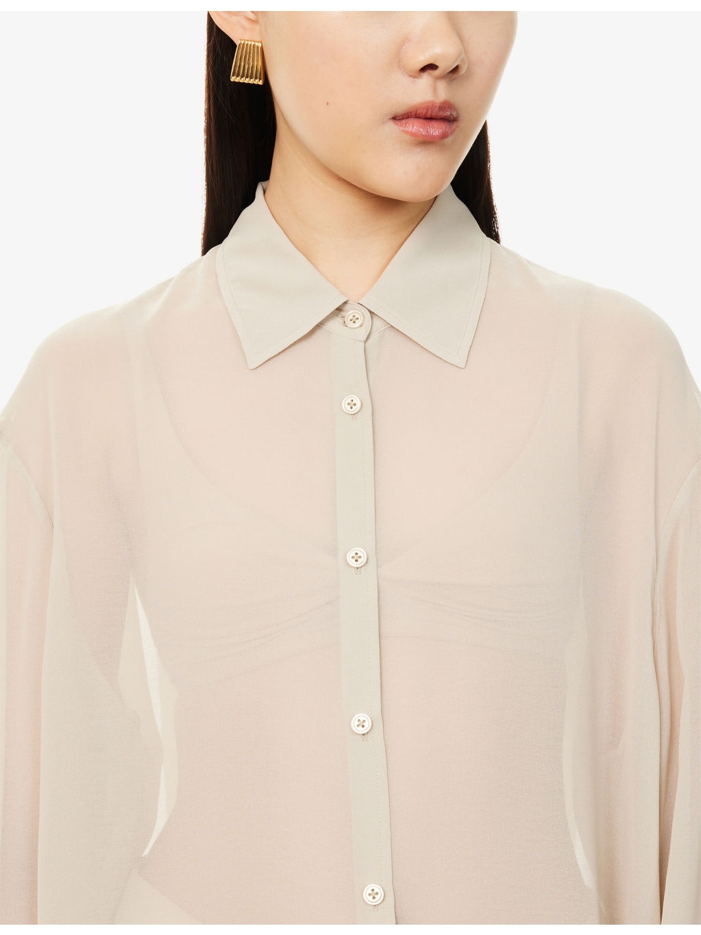 Peri Sheer Georgette Woven Shirt - 5