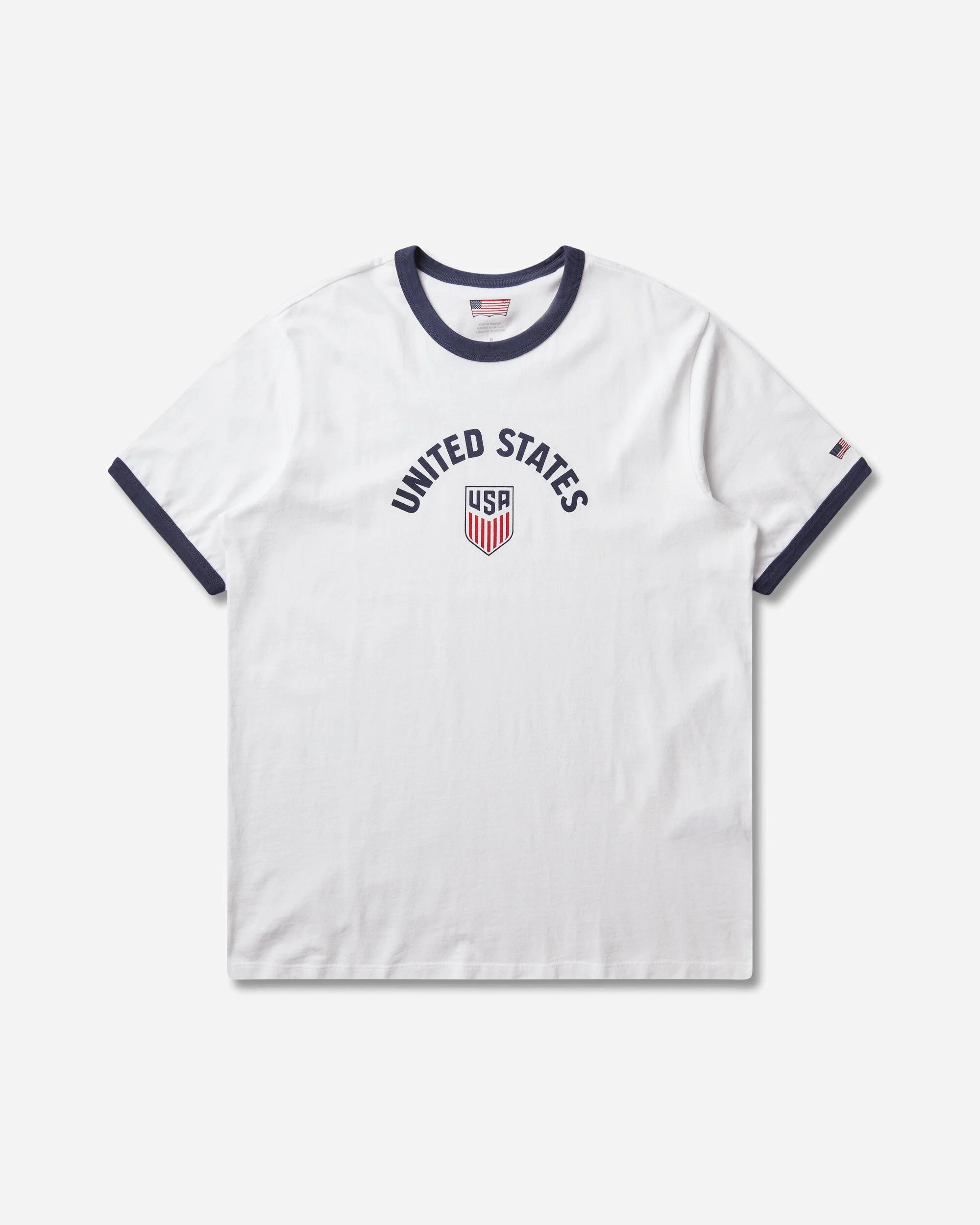 Men's U.S. Soccer Ringer T-Shirt White - 1