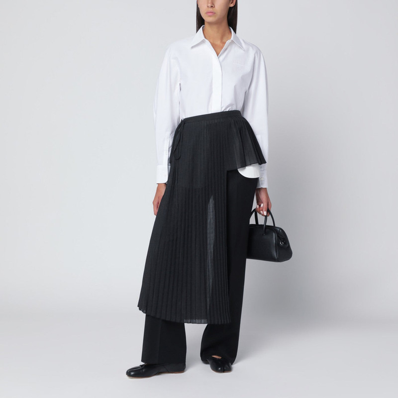 MKDT STUDIO Black Priska trousers in wool outlook