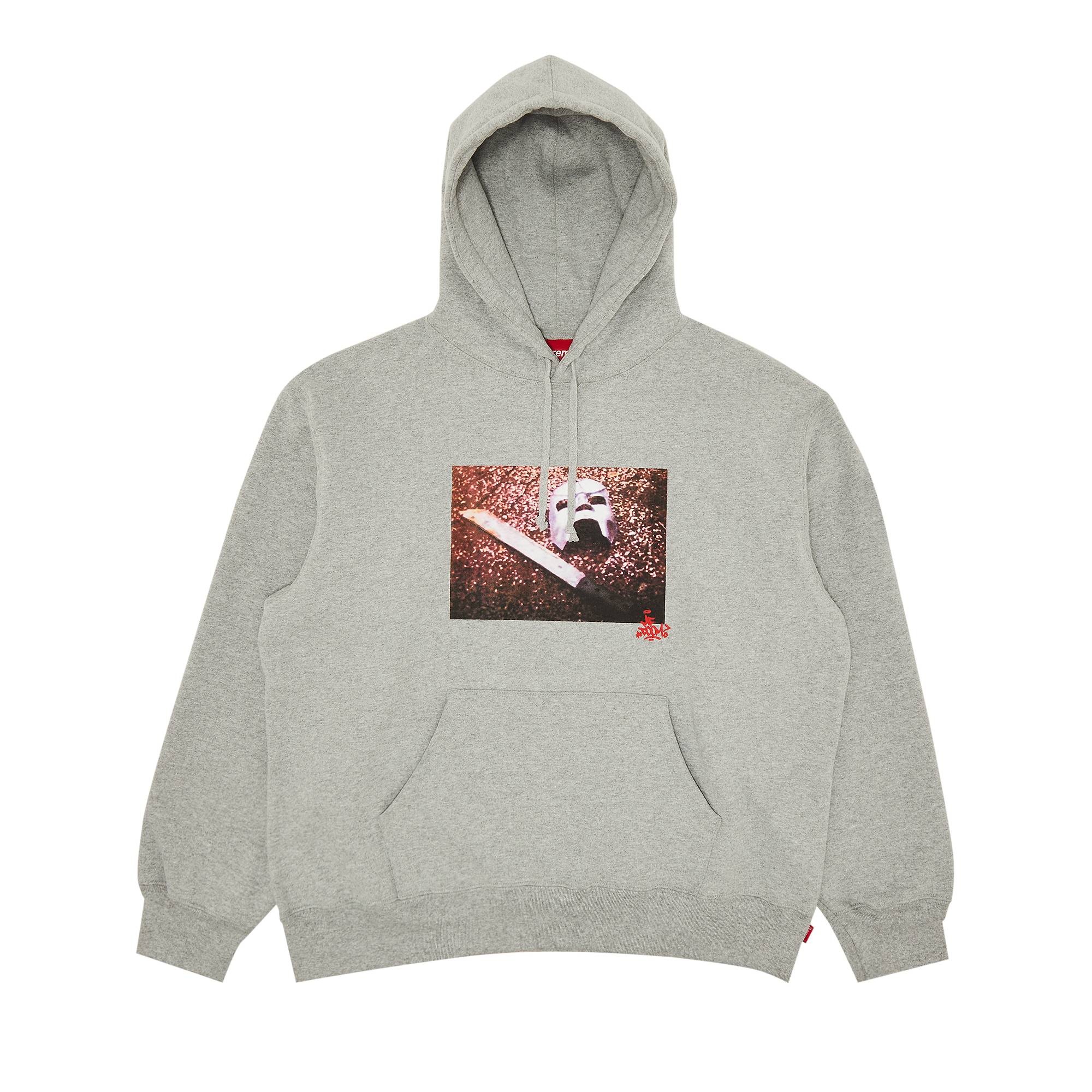 Supreme State Hooded Sweatshirt Ash Grey