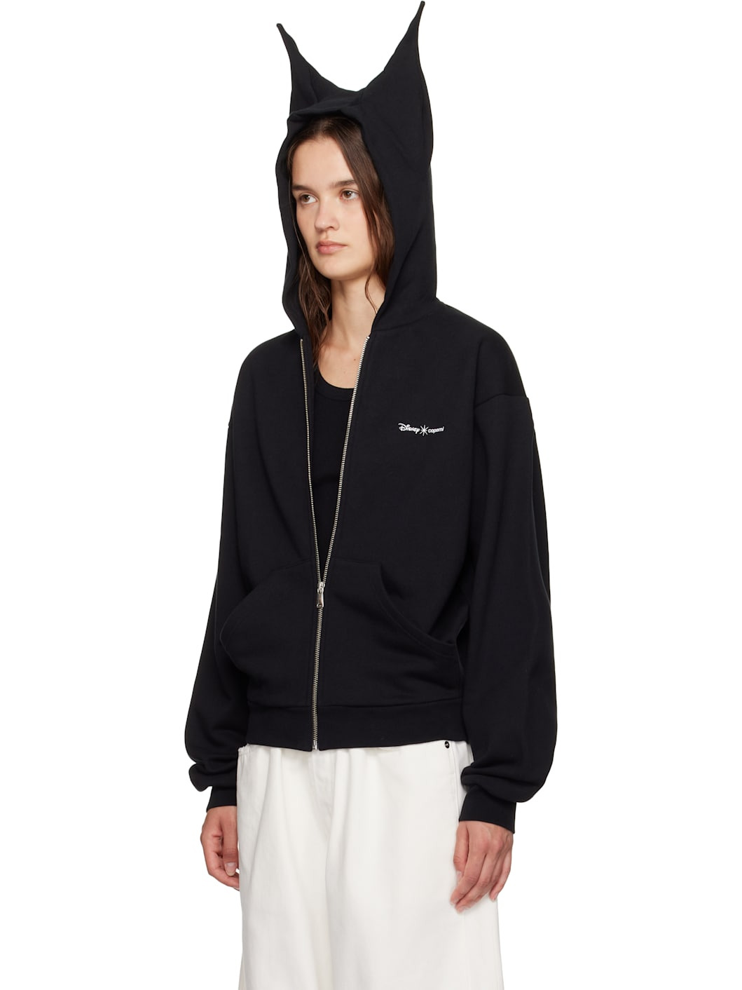 Black Disney Maleficent Zip Up Hoodie - 4