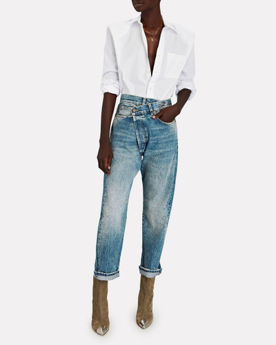 R13 Crossover Distressed Straight-Leg Jeans outlook