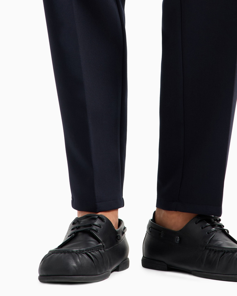 Viscose-blend elasticated-waist trousers 5