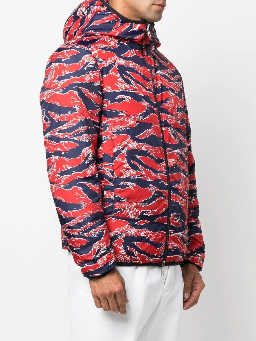 reversible graphic-print padded jacket - 3