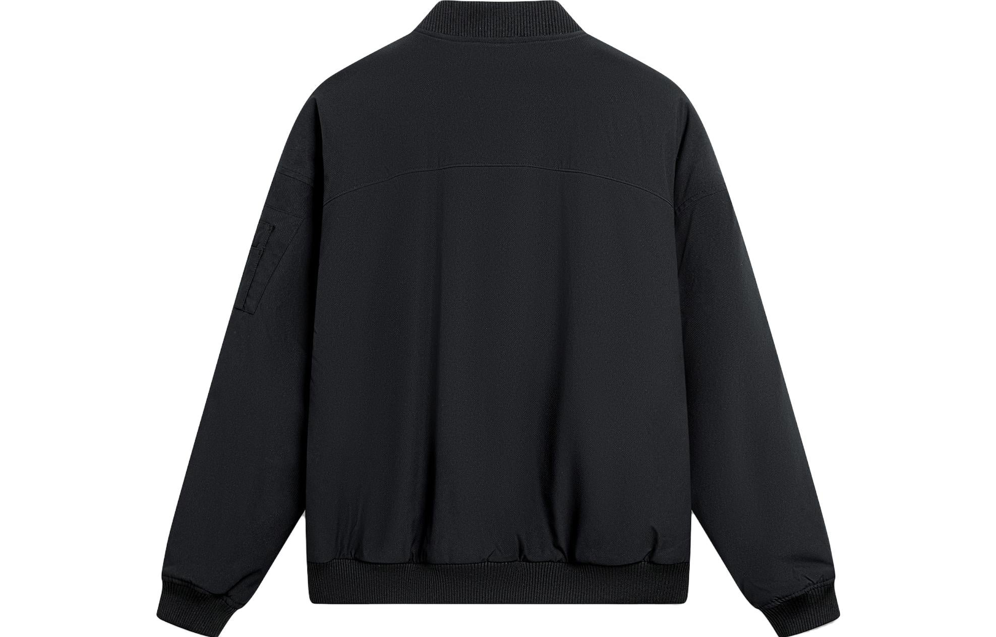 Li-Ning Chinese Culture Logo Bomber Jacket 'Black' AJMT095-2 - 2