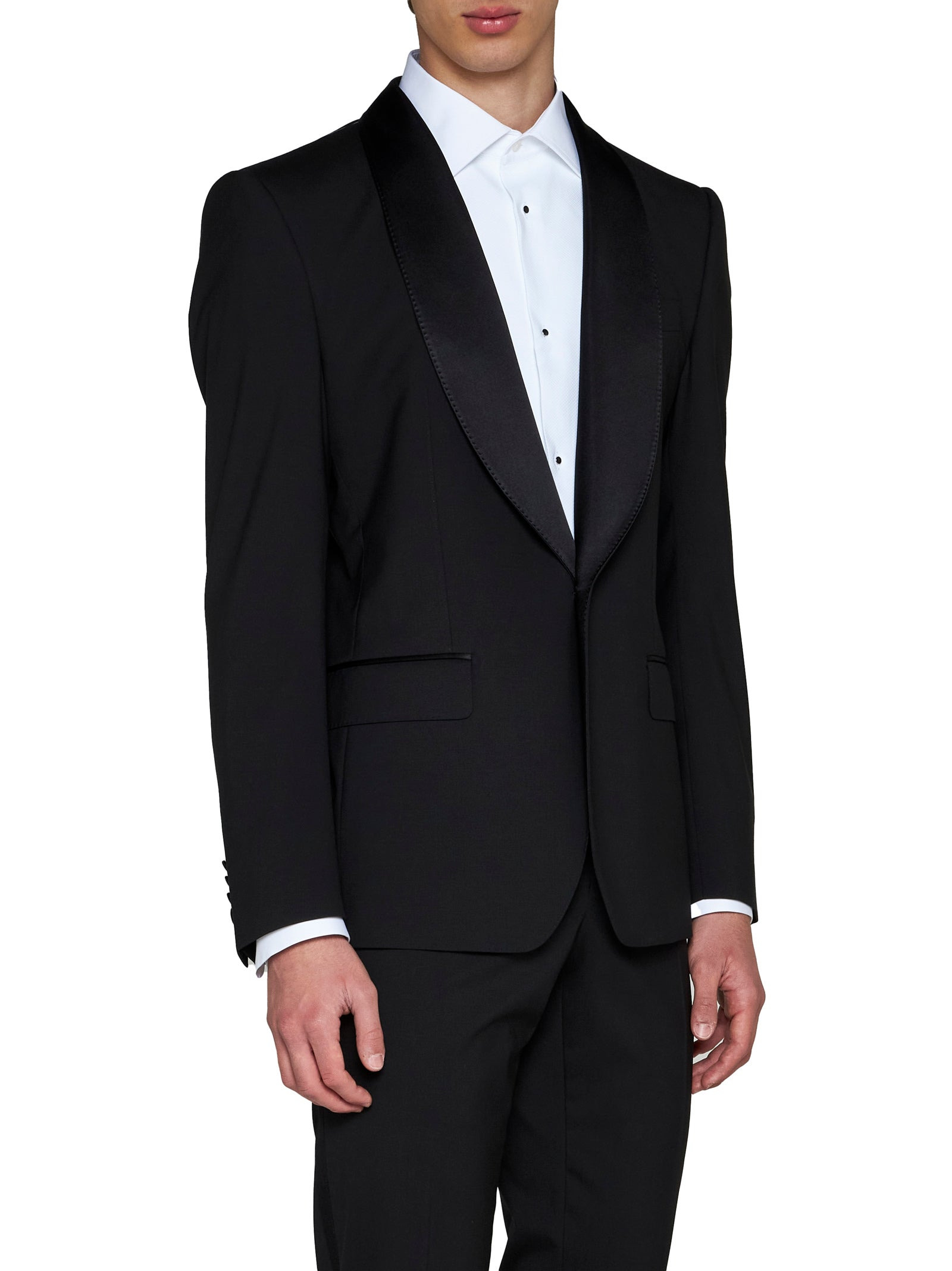 Wool-blend single-breasted blazer - 2