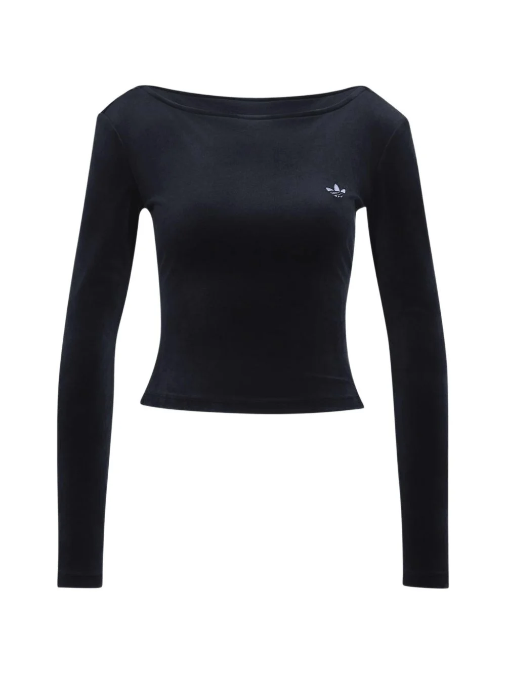 velour open-back top - 1