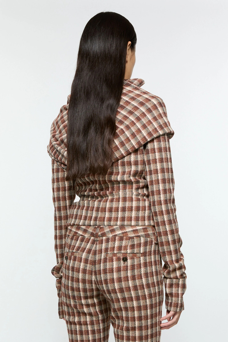 High neckline blouse - Beige/brown 3