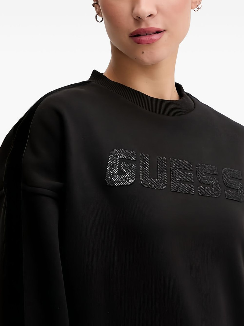 velvet panel sweatshirt 4