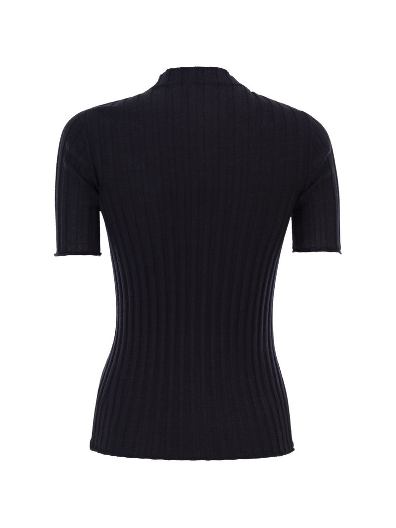 PESERICO ribbed short-sleeve sweater outlook