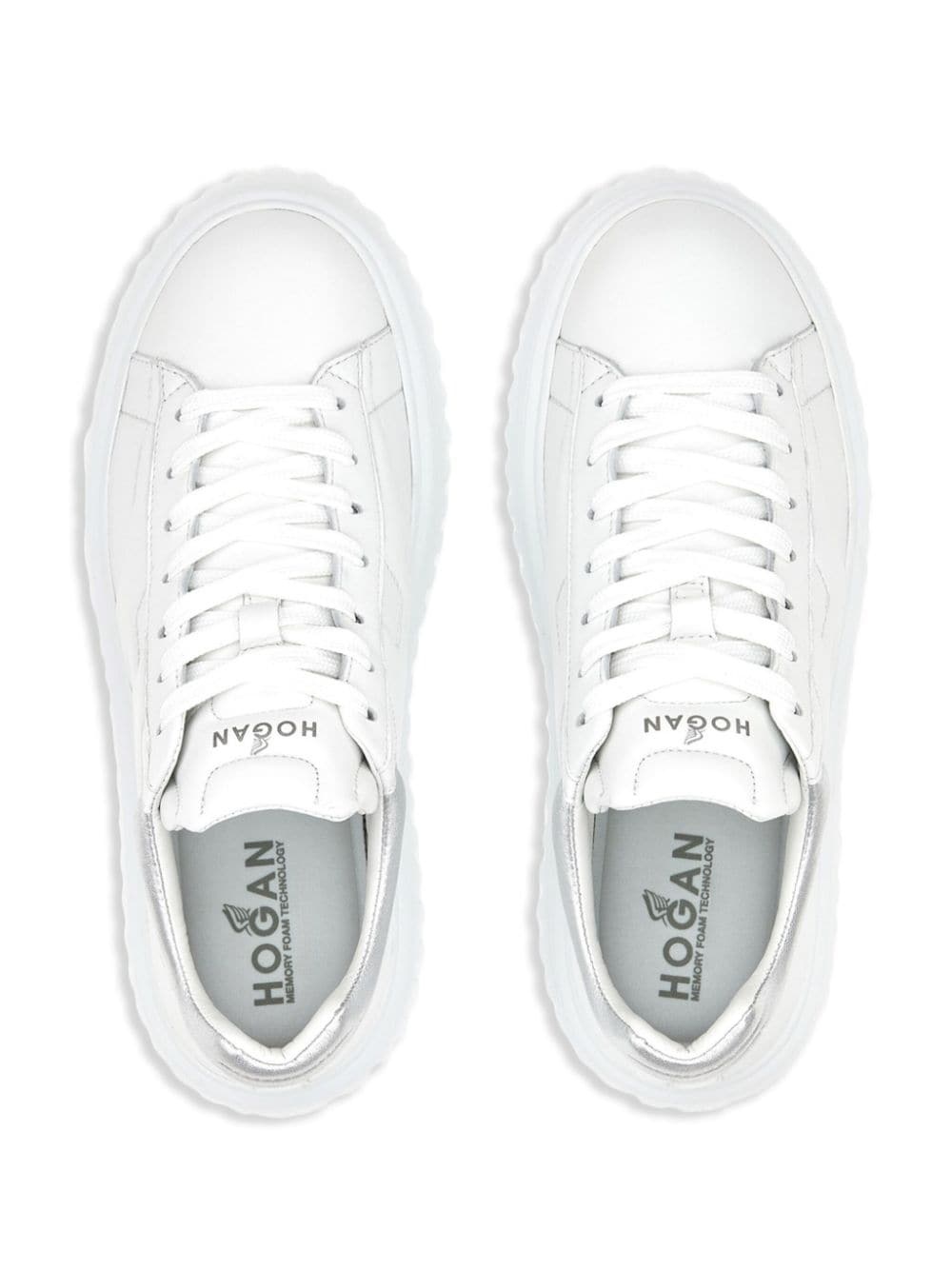 H-Stripes lace-up leather sneakers - 5