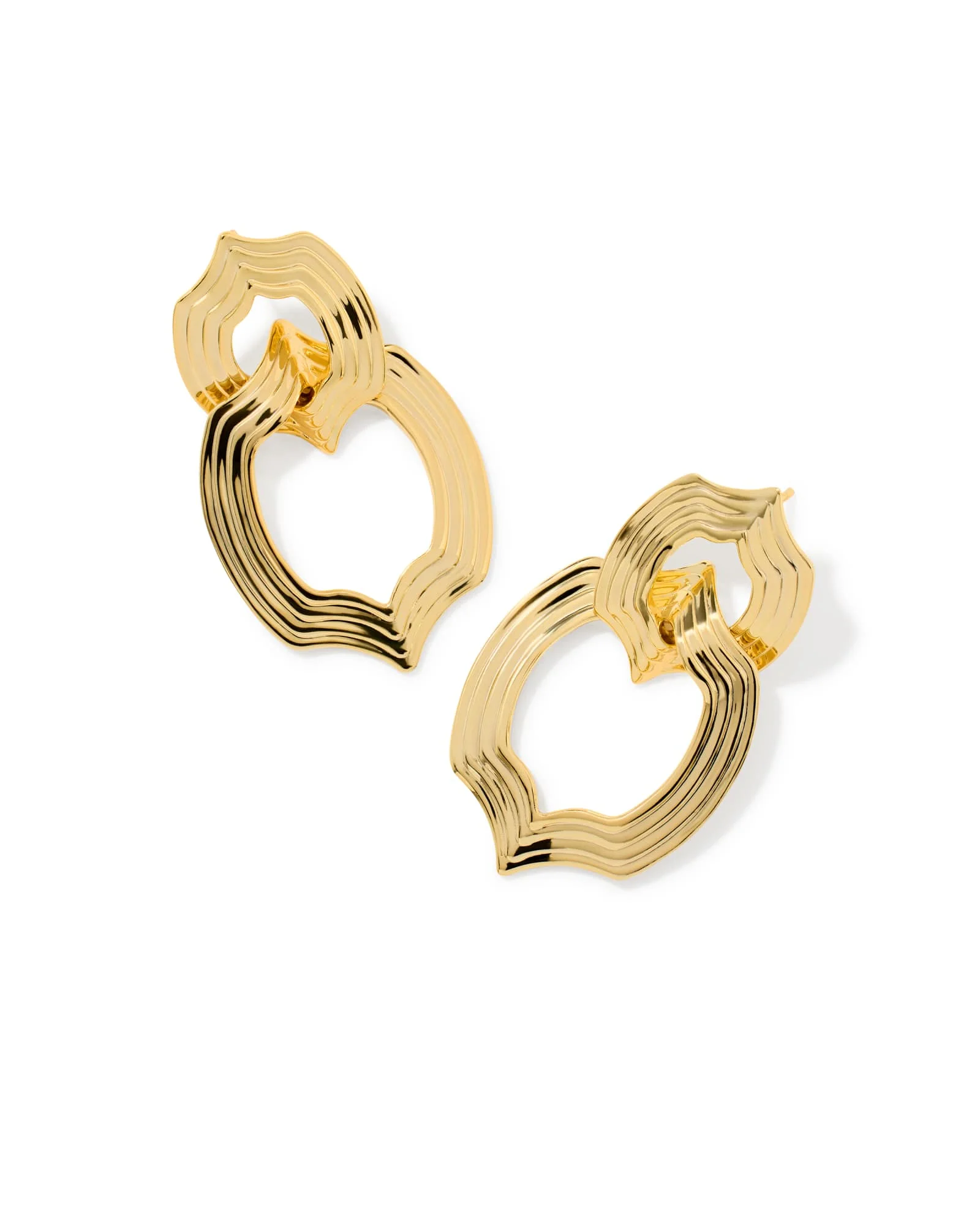 Nova Gold Statement Earrings - 1