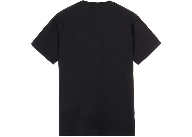 Stone Island Stone Island 24113 60/2 Cotton Slim fit Logo Applique T-Shirt Black outlook