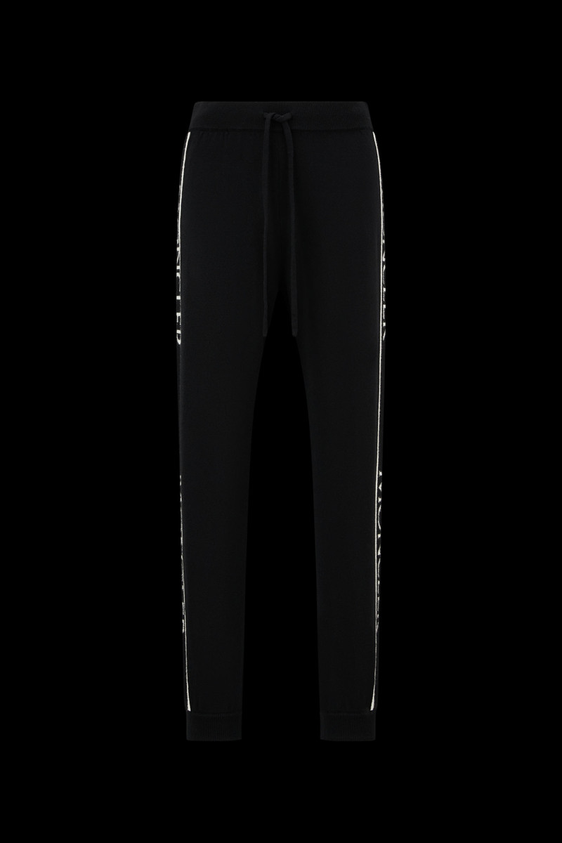 Logo Trim Wool Sweatpants 1