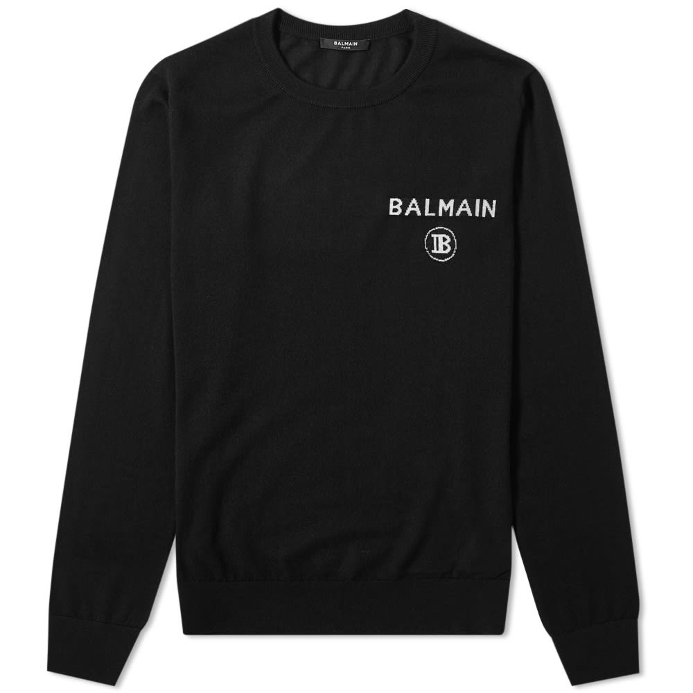 Balmain B Logo Crew Knit - 1