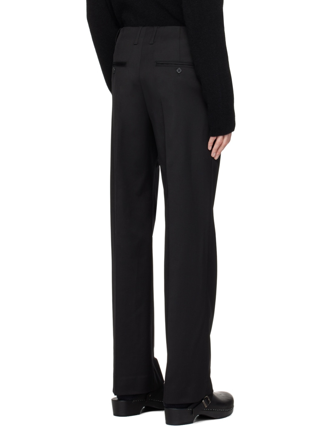 Black Bootcut Trousers - 3