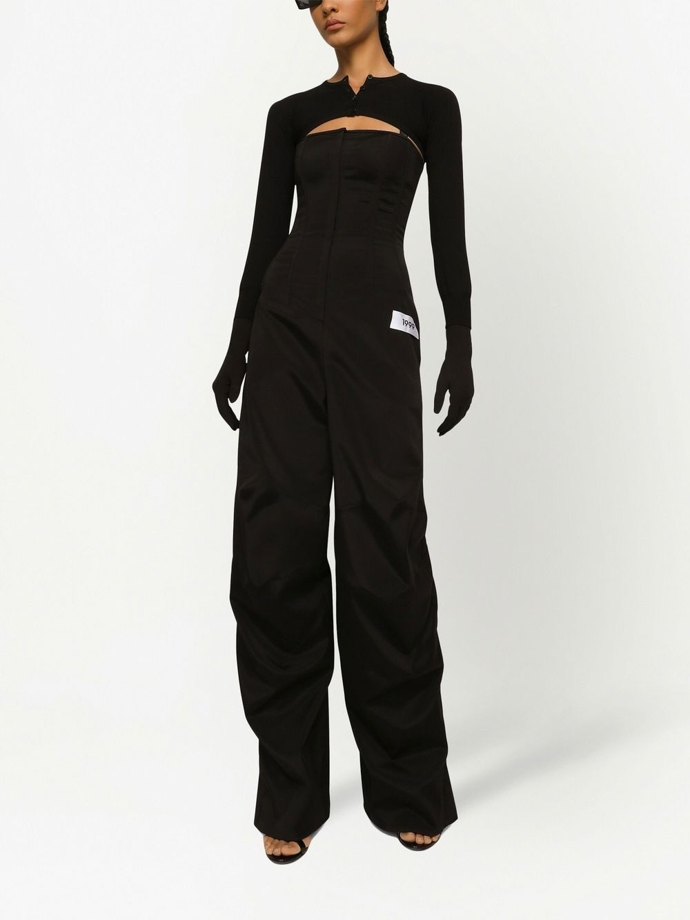 KIM DOLCE&GABBANA cropped button-fastening cardigan - 2