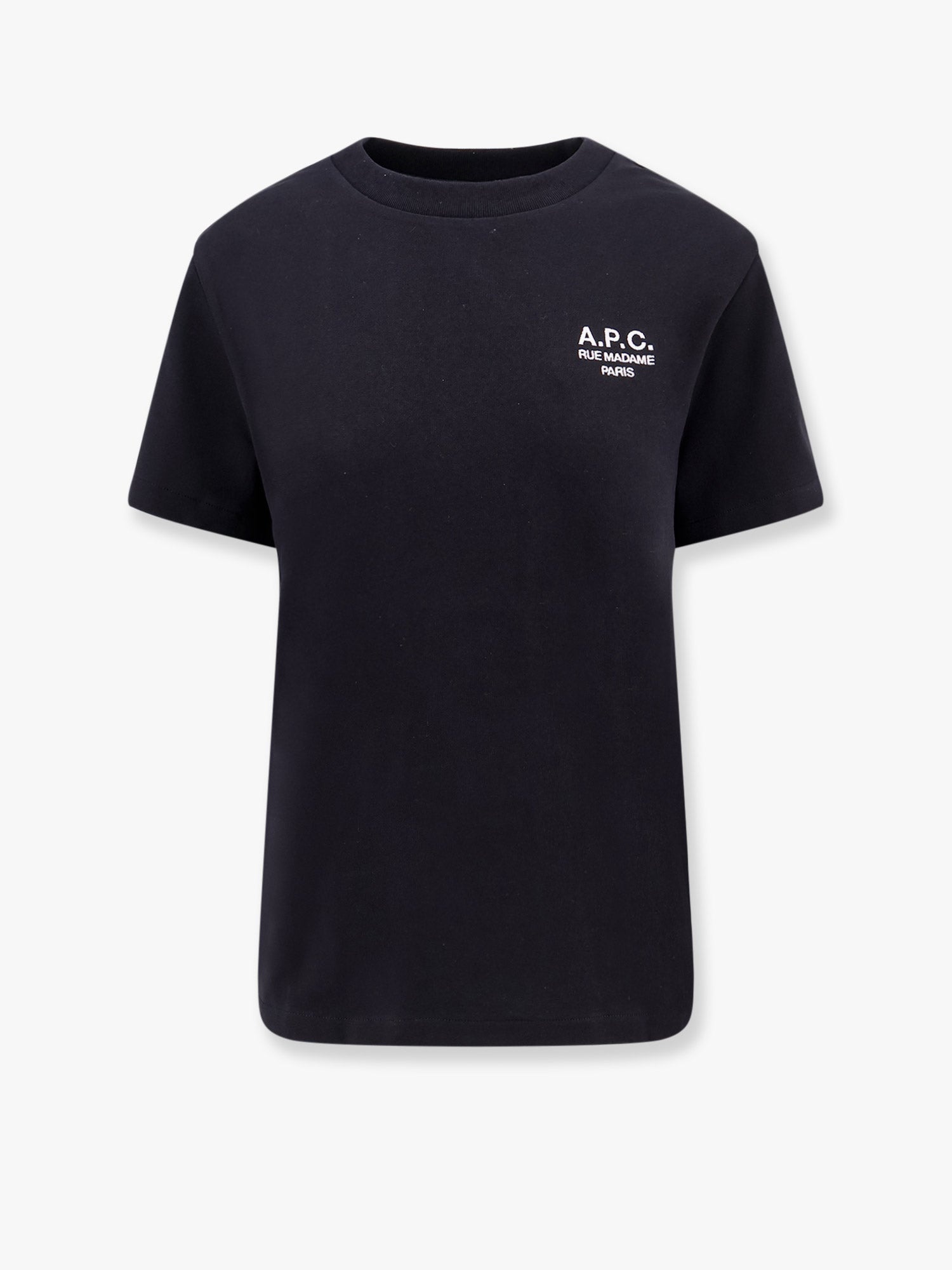 A.P.C. Organic Cotton T-Shirt With Logo Embroidery - 1