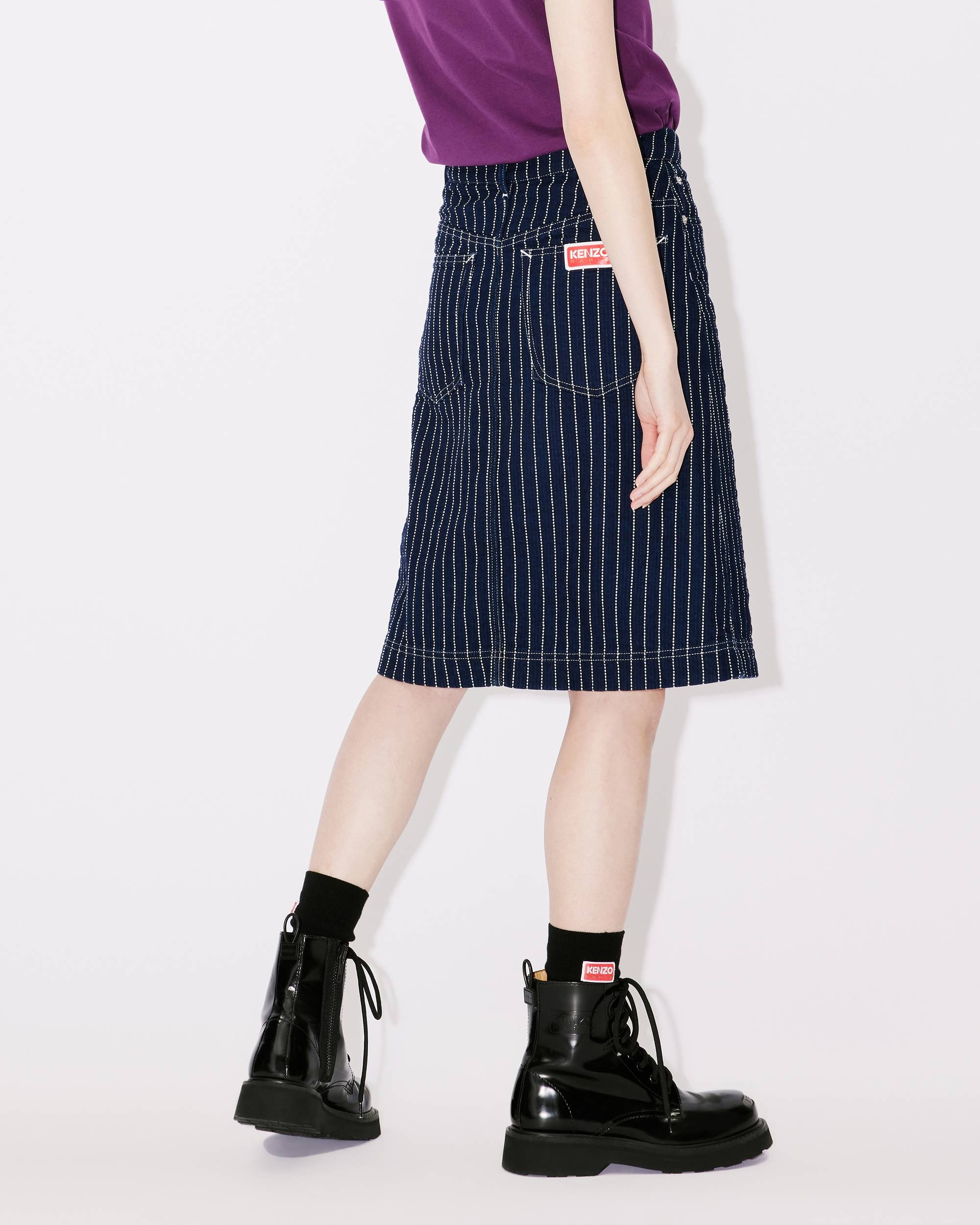 'KENZO Sashiko Stitch' denim skirt - 5