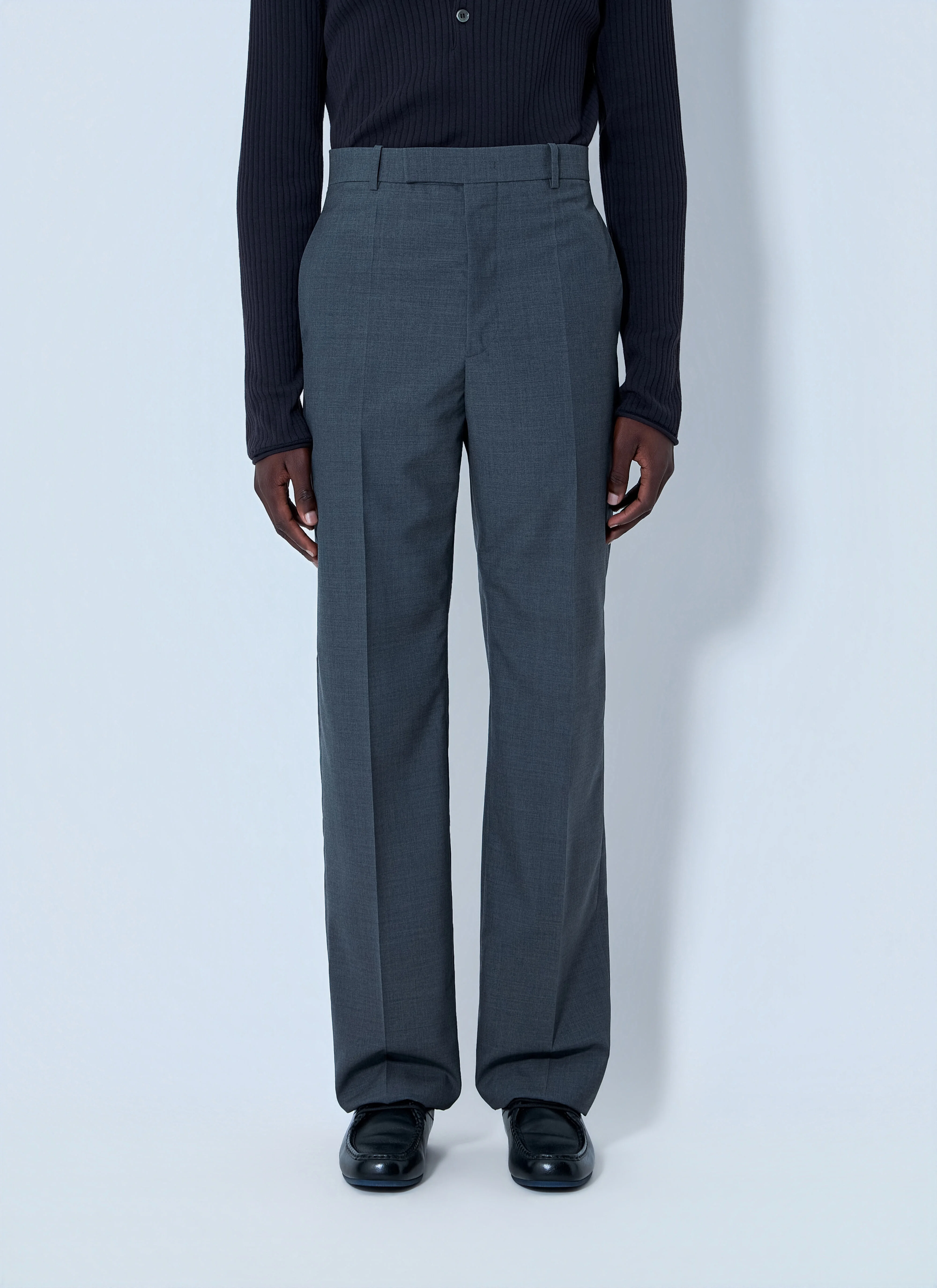 Tailored Wool-Blend Trousers - 1