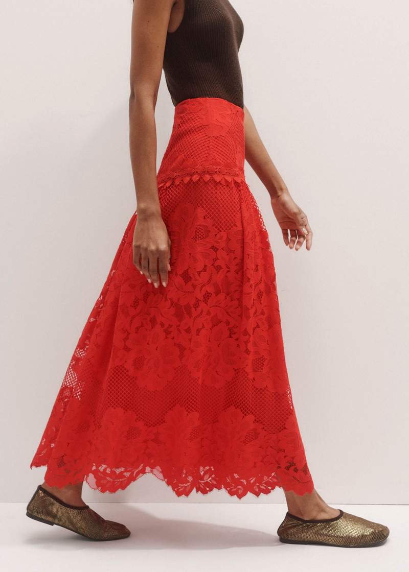 Textured Maxi Skirt 4