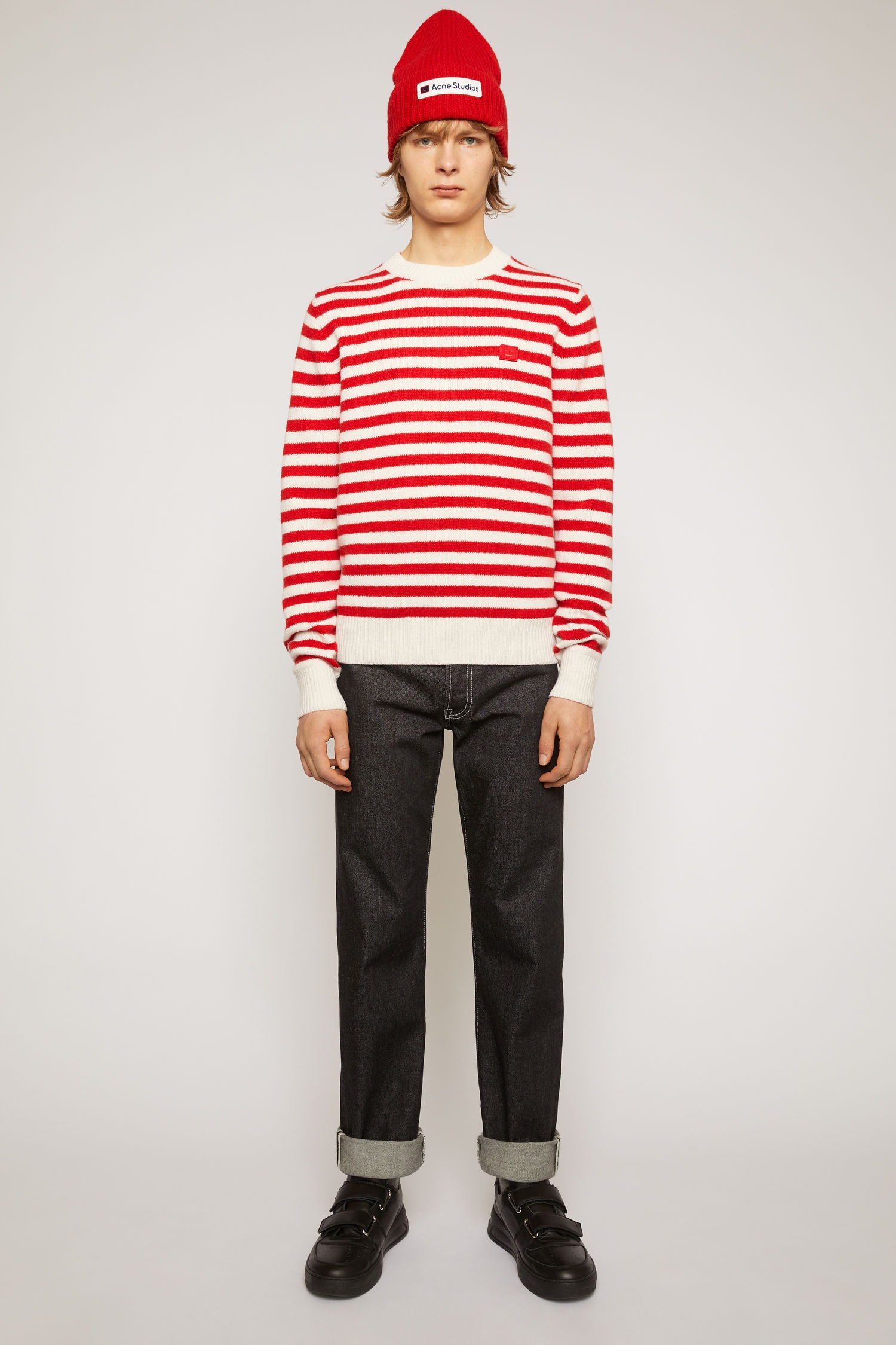 Breton stripe sweater red/white - 2