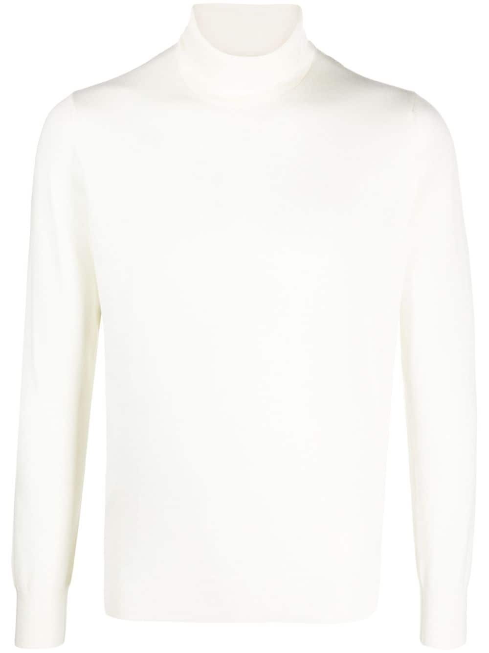roll-neck wool jumper - 1