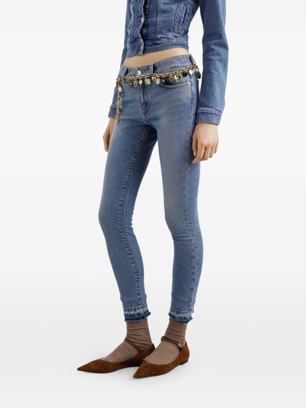 frayed-hem jeans - 4