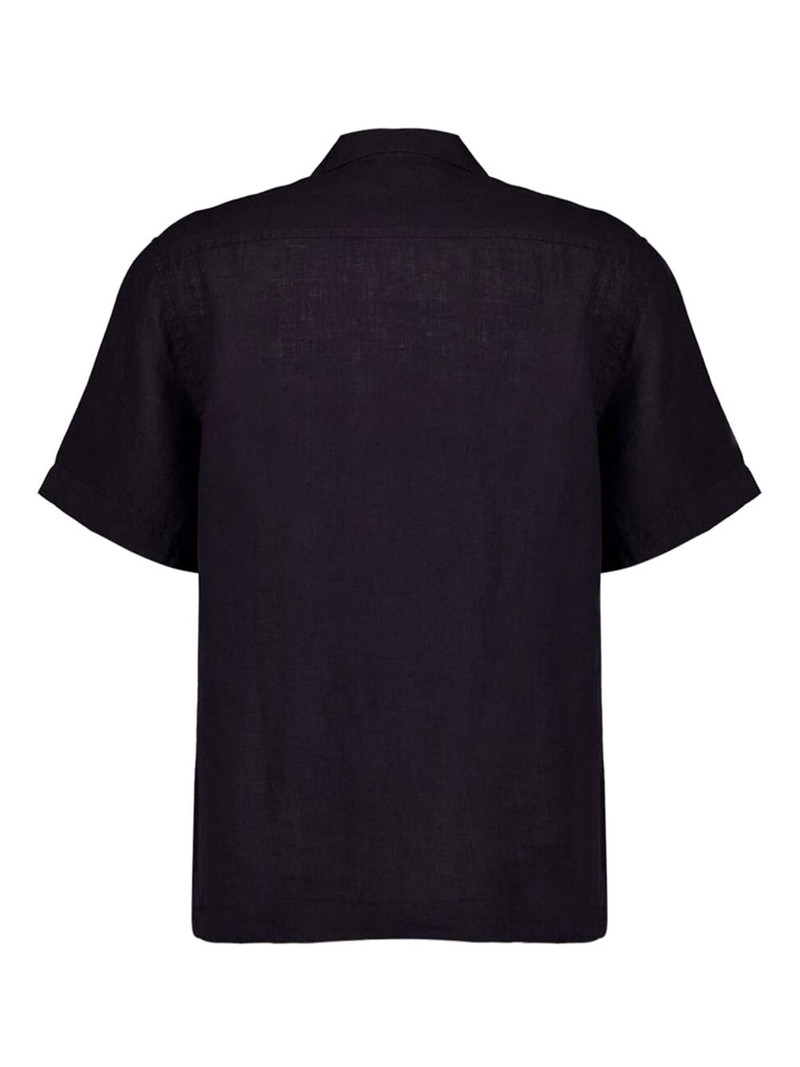 FRESCOBOL CARIOCA Angelo camp-collar linen shirt outlook
