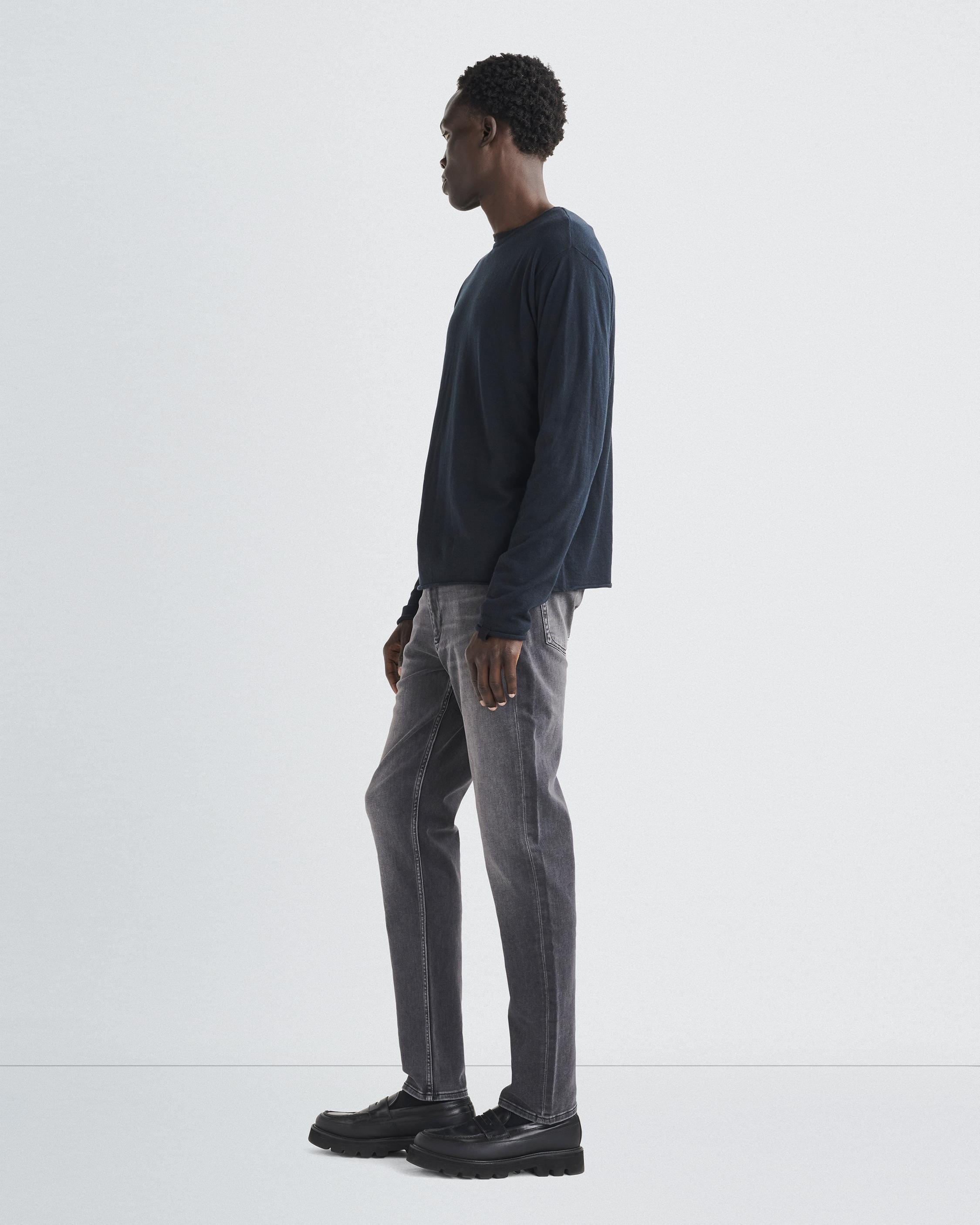 Reid Knit Merino Long Sleeve Tee
Mercerized Wool Blend T-Shirt - 4